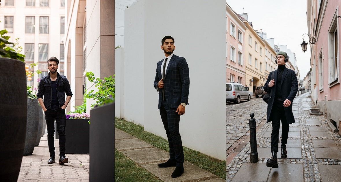Black Dress Pants with Black Print Tie Outfits For Men (5 ideas & outfits)