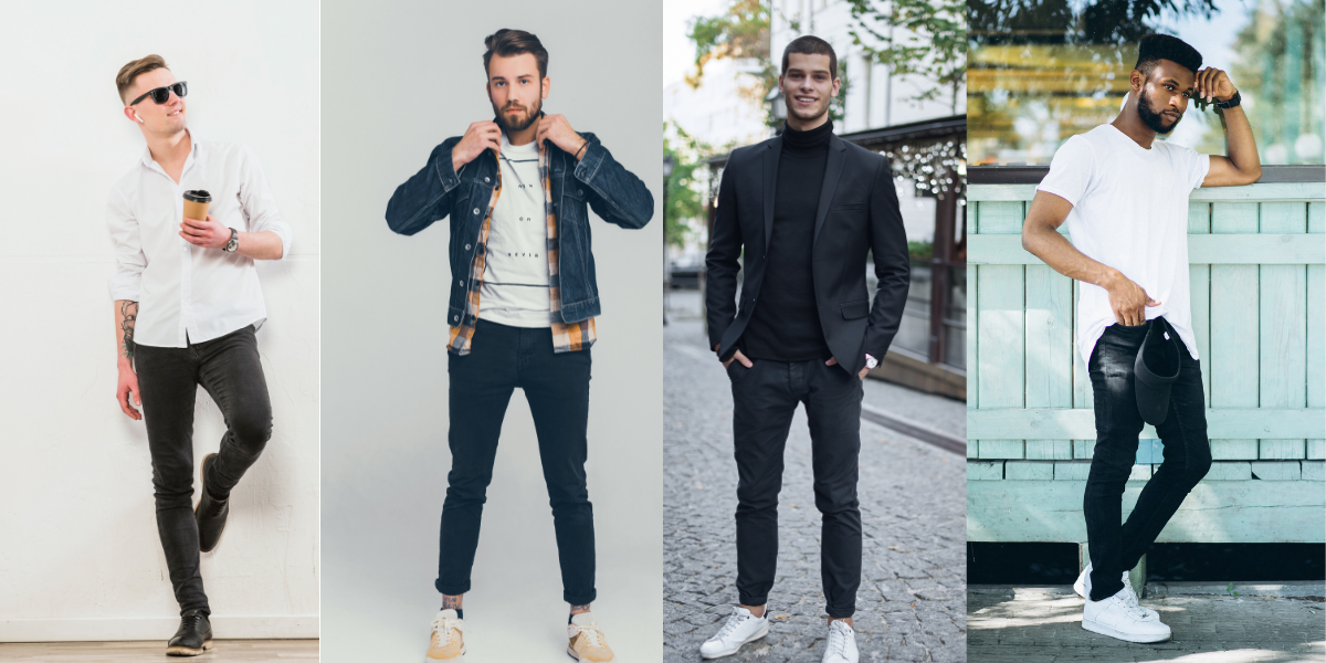 Shirts that match black top jeans