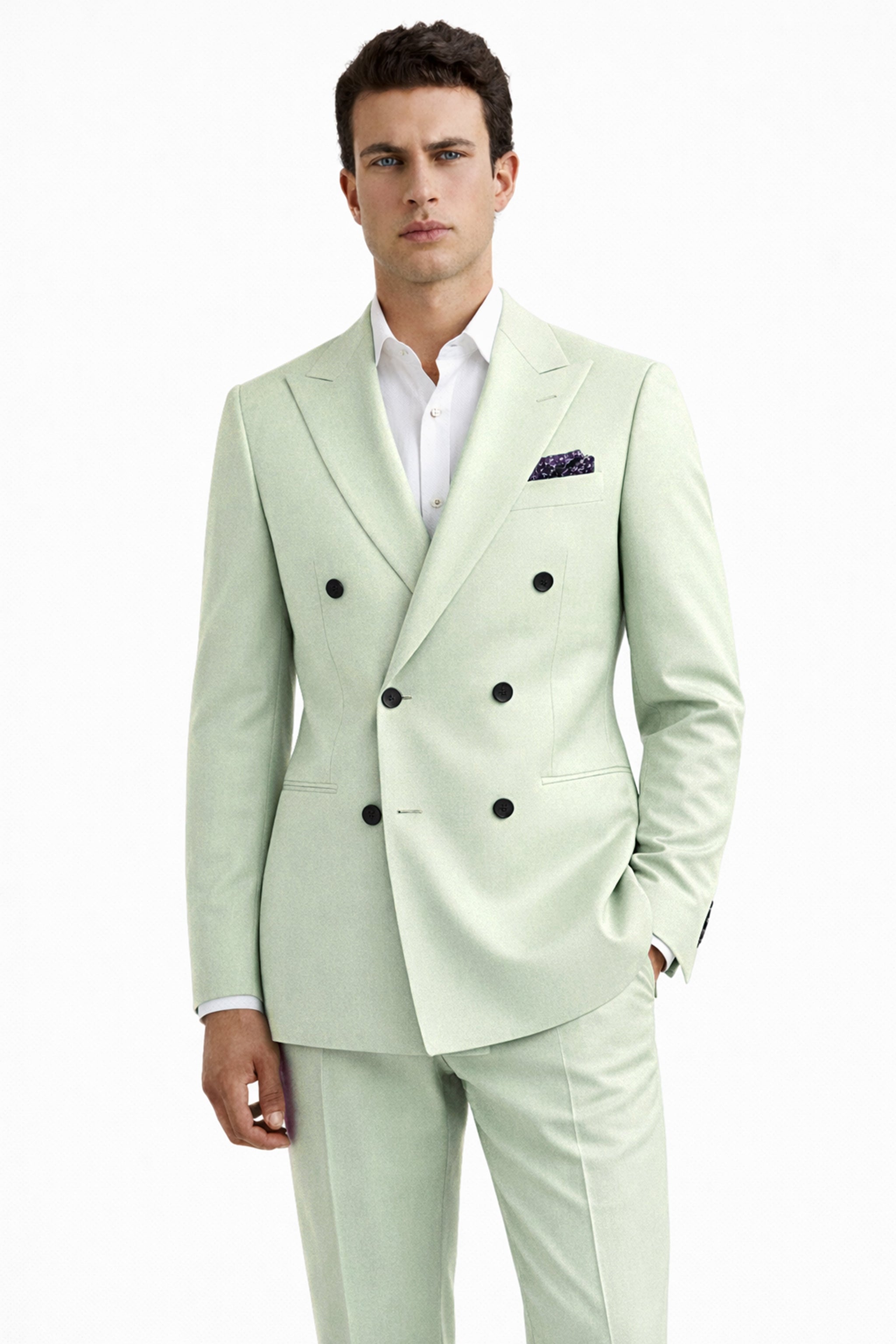 Shop Stylish Premium Green Suits for Men - French Crown