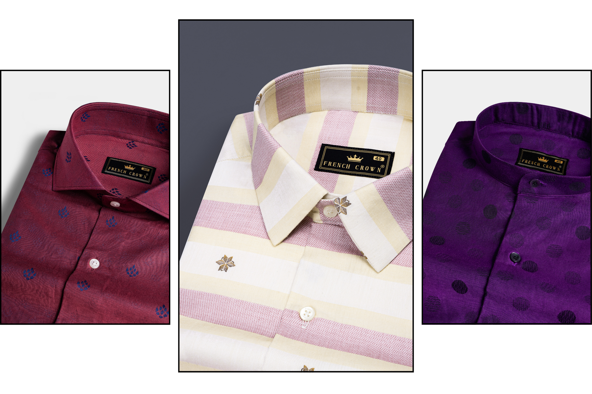 Buy Jacquard Shirts For Men Online - French Crown