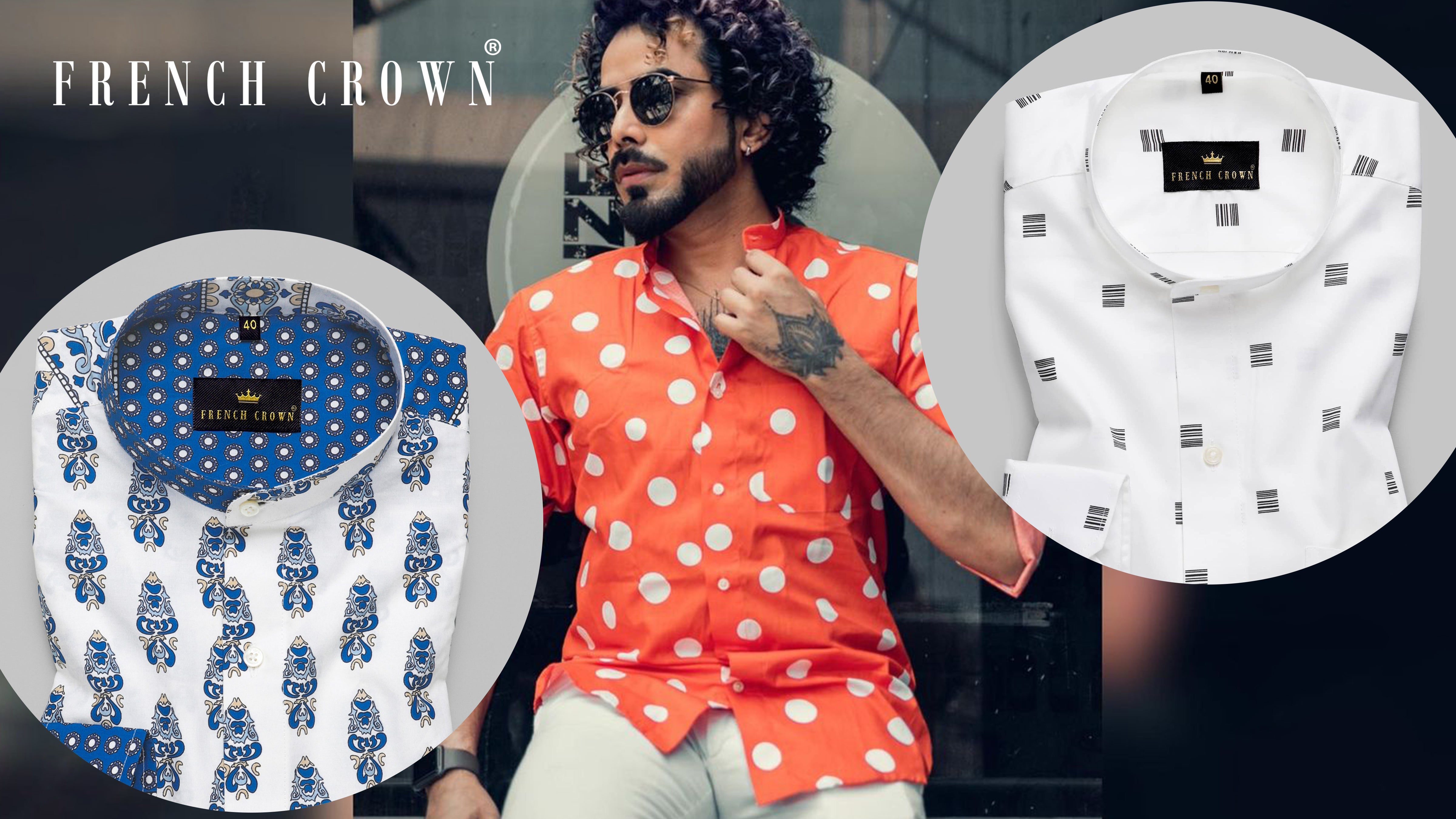 Mandarin/ Banded Collar Shirts