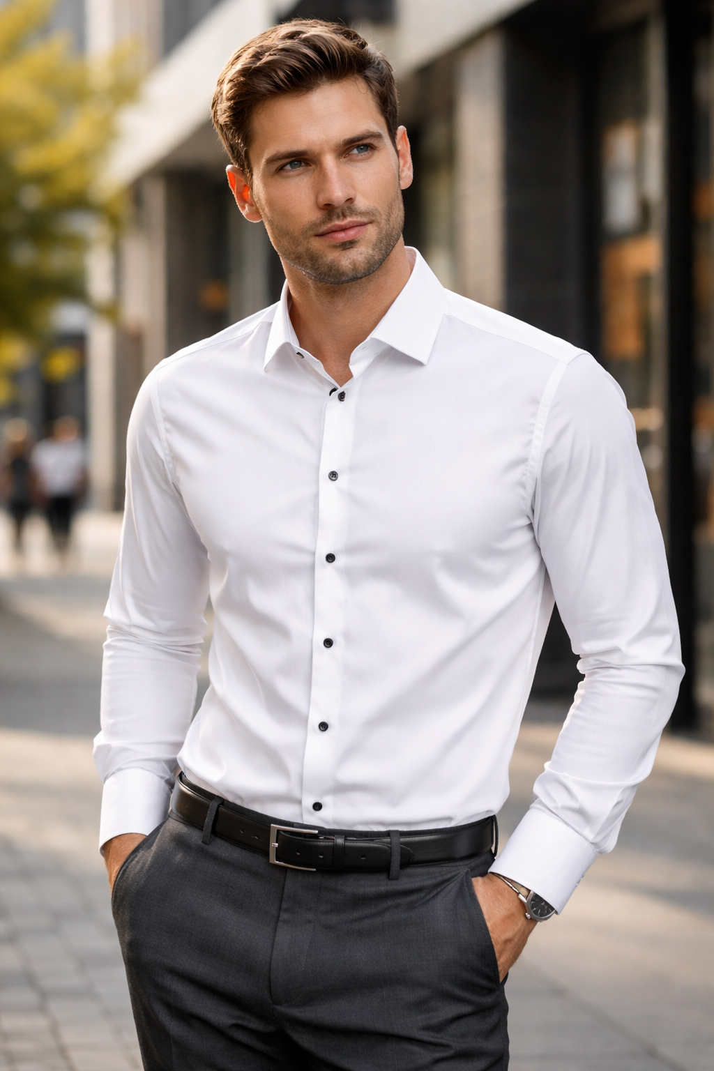 White Shirts For Men in Formal, Casual, and Printed Styles