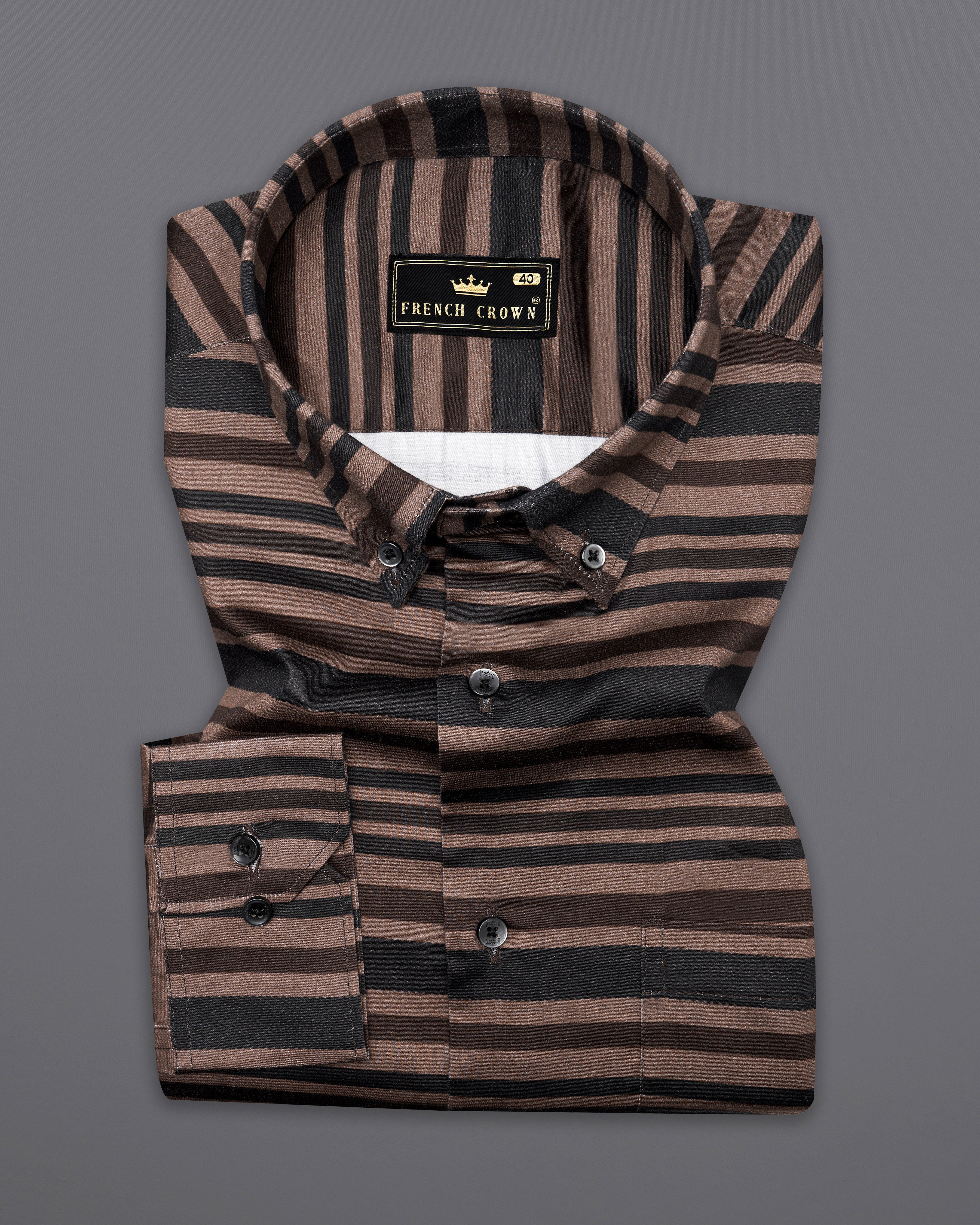 Pine Cone with Bistre Brown Striped Super Soft Premium Cotton Shirt 10005-BD-BLK-38, 10005-BD-BLK-H-38, 10005-BD-BLK-39, 10005-BD-BLK-H-39, 10005-BD-BLK-40, 10005-BD-BLK-H-40, 10005-BD-BLK-42, 10005-BD-BLK-H-42, 10005-BD-BLK-44, 10005-BD-BLK-H-44, 10005-BD-BLK-46, 10005-BD-BLK-H-46, 10005-BD-BLK-48, 10005-BD-BLK-H-48, 10005-BD-BLK-50, 10005-BD-BLK-H-50, 10005-BD-BLK-52, 10005-BD-BLK-H-52
