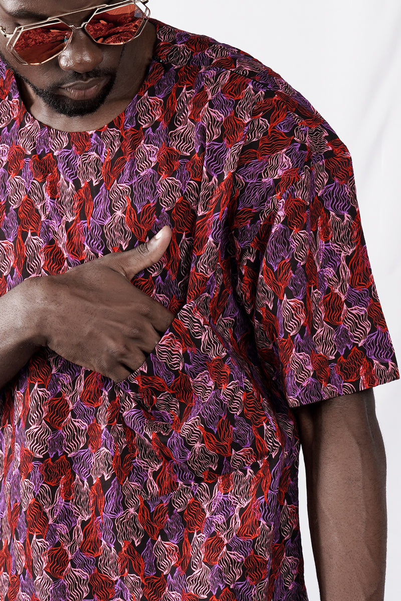Sinopia Red and Black Printed Lightweight Premium Cotton Oversized Designer Shirt 10073-WOC-ZP-OSS-SS-38-P639,10073-WOC-ZP-OSS-SS-39-P639,10073-WOC-ZP-OSS-SS-40-P639,10073-WOC-ZP-OSS-SS-42-P639,10073-WOC-ZP-OSS-SS-44-P639,10073-WOC-ZP-OSS-SS-46-P639,10073-WOC-ZP-OSS-SS-48-P639,10073-WOC-ZP-OSS-SS-50-P639,10073-WOC-ZP-OSS-SS-52-P639
