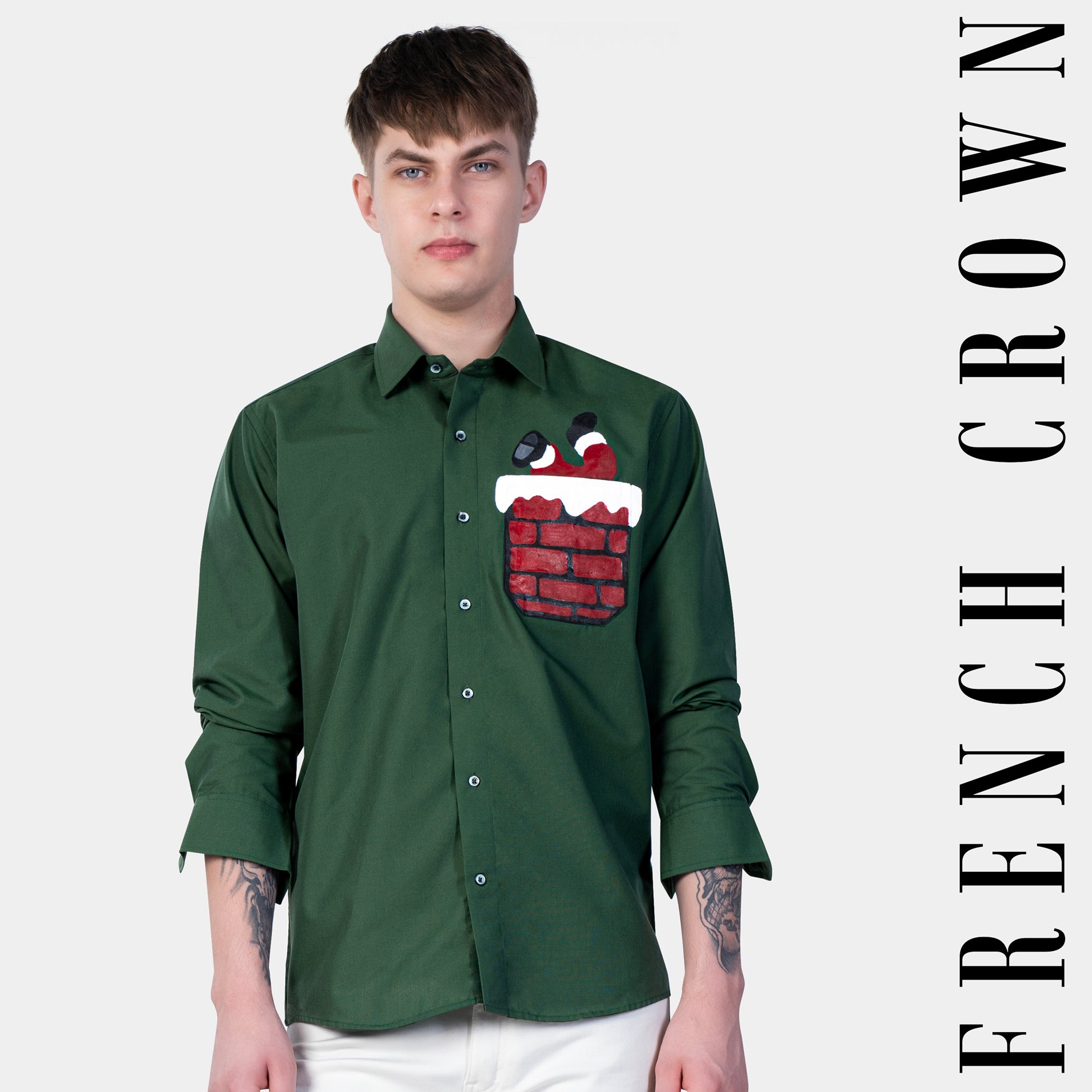 Festive Pleated Shirt - Green