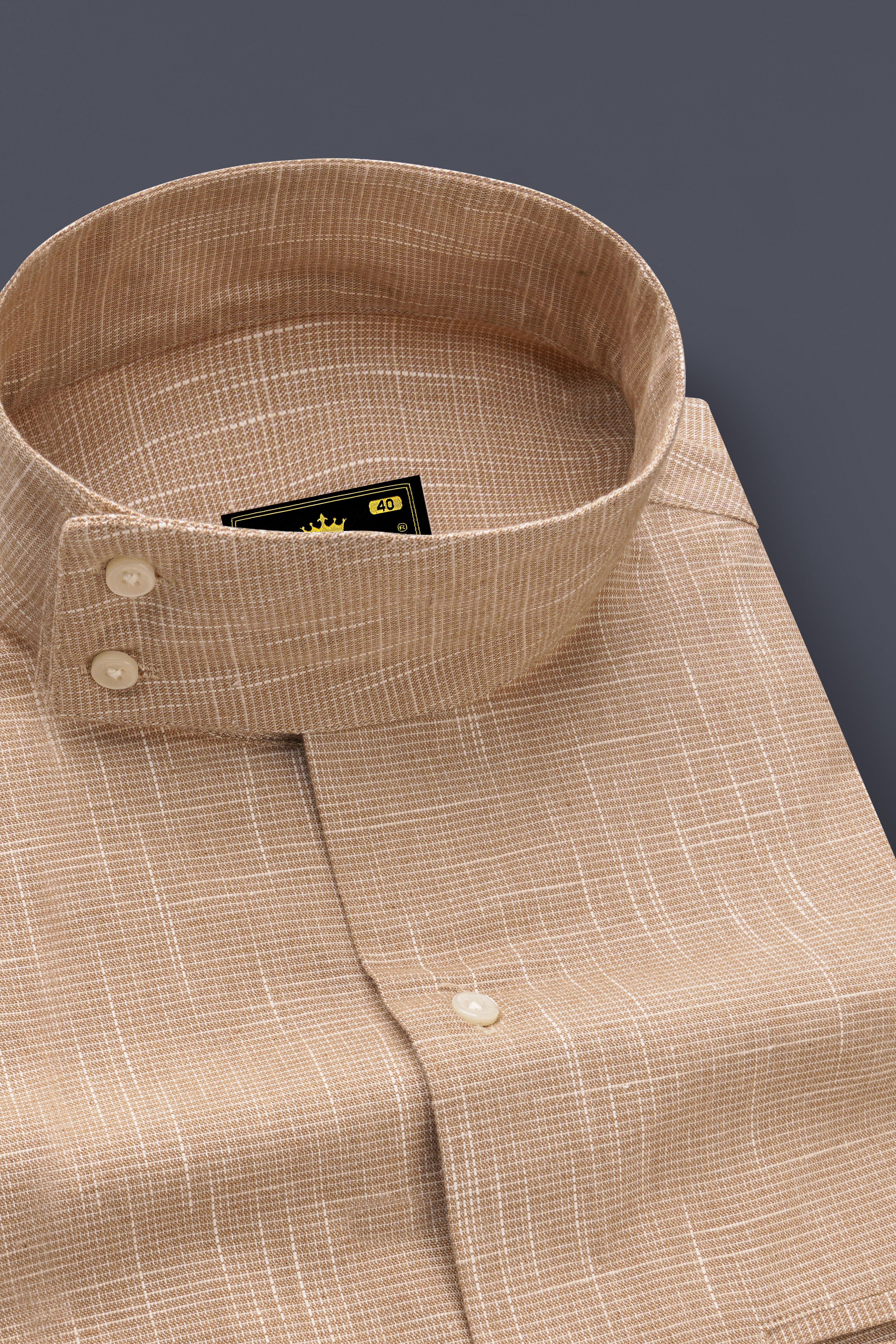 Cameo Brown Royal Oxford Designer Shirt