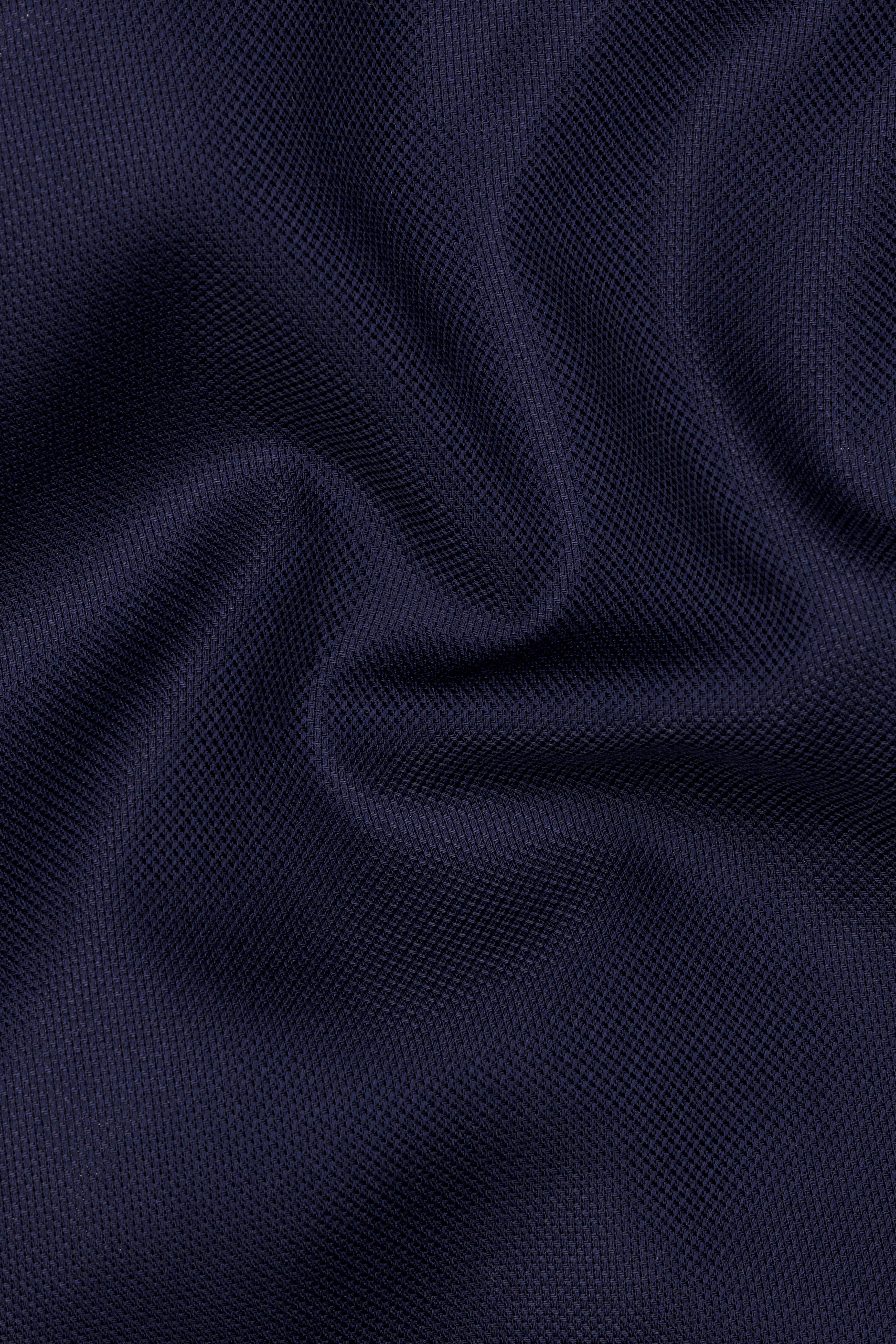 Cinder Blue Dobby Textured Premium Giza Cotton Shirt