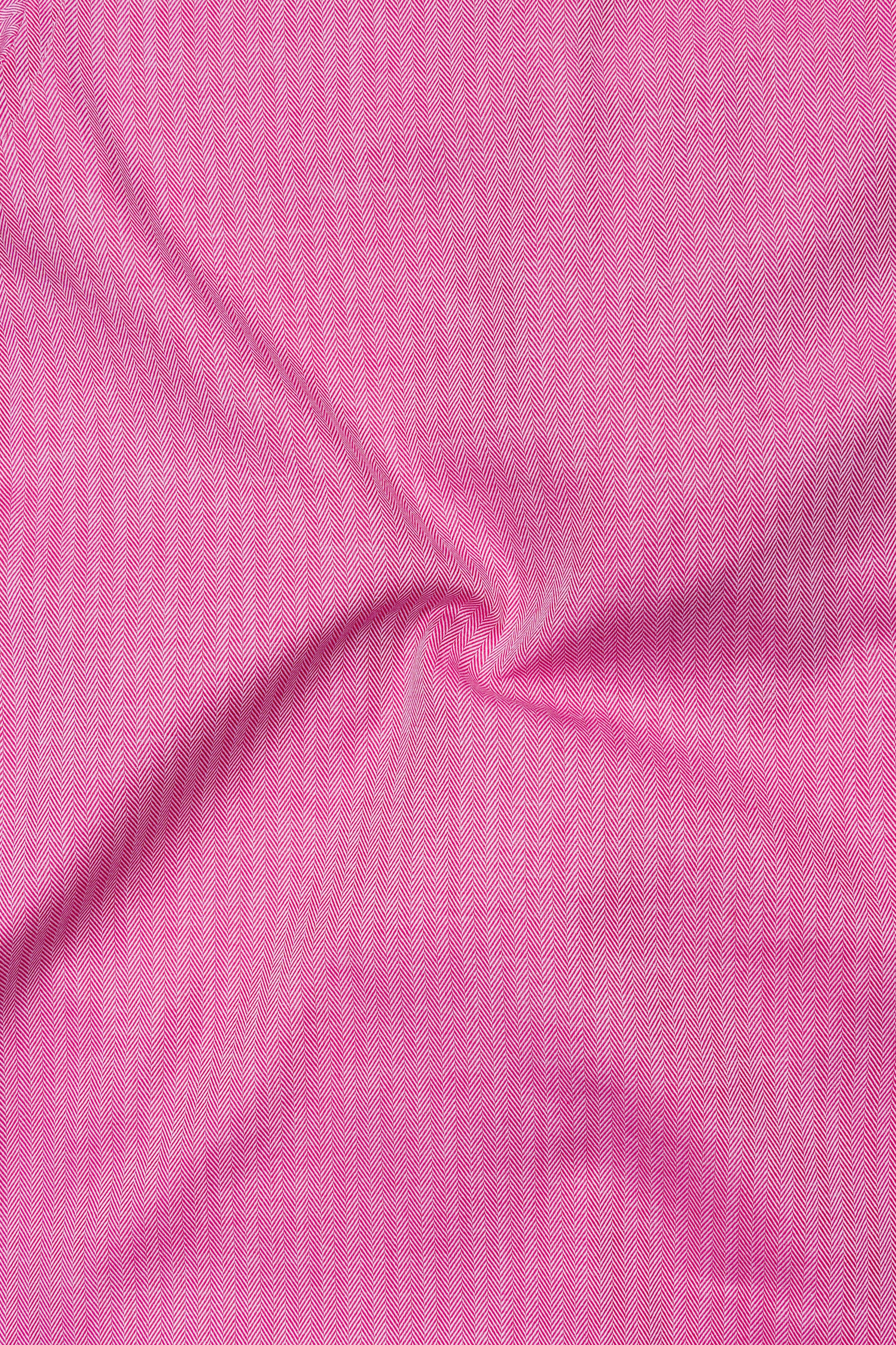 Carissma Pink Herringbone Premium Cotton Shirt