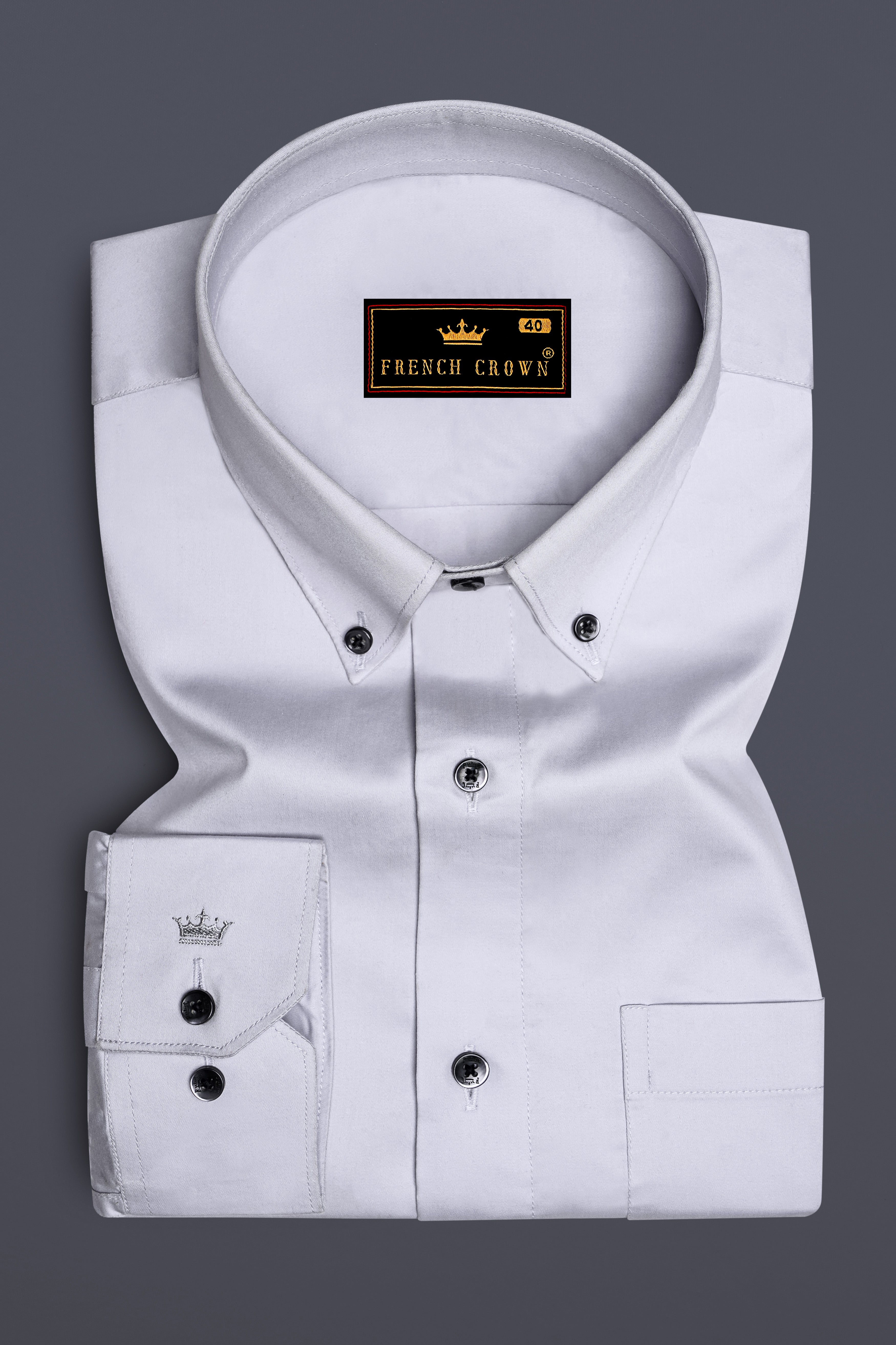 Periglacial Gray Super Soft Premium Cotton Solid Shirt