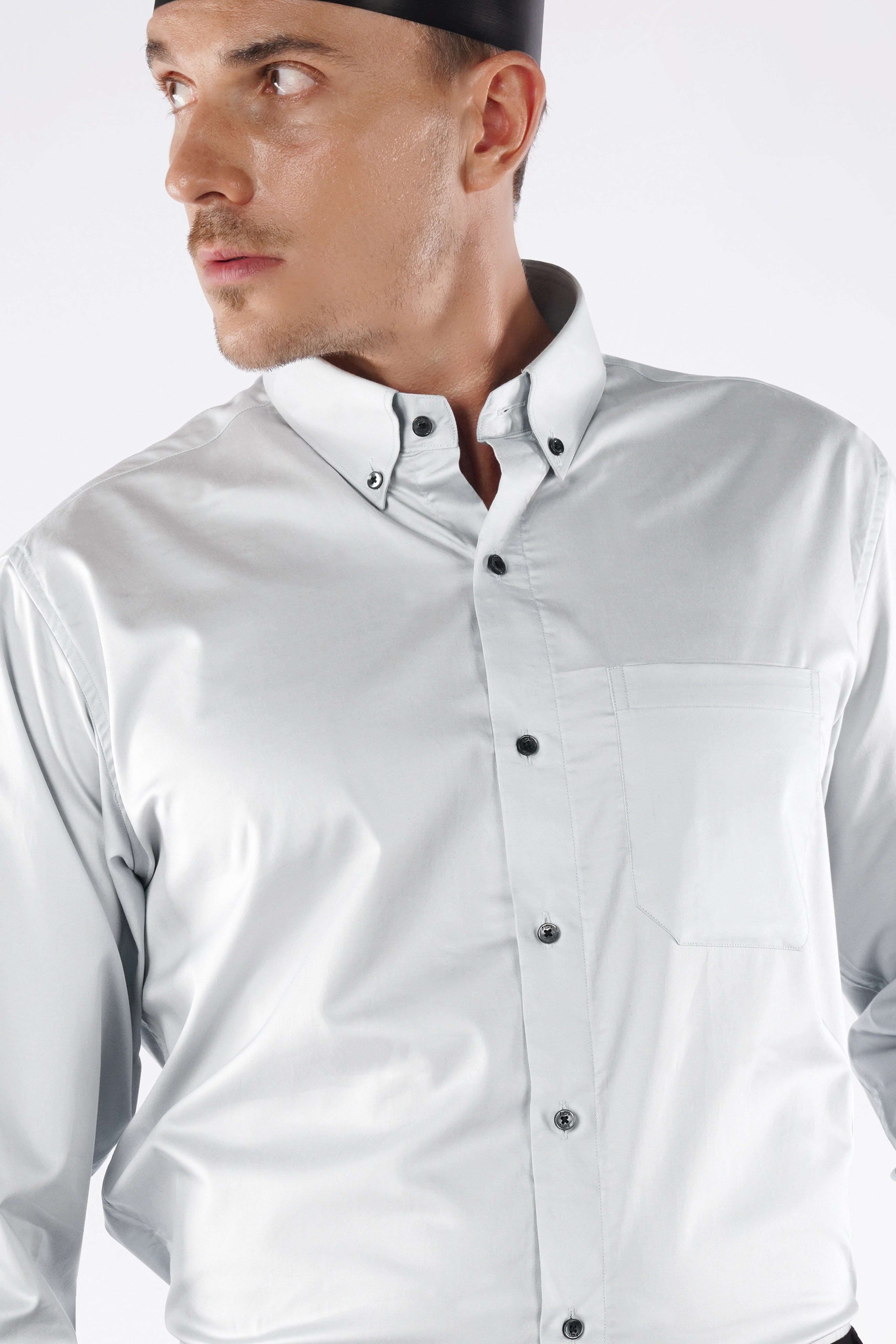 Periglacial Gray Super Soft Premium Cotton Solid Shirt
