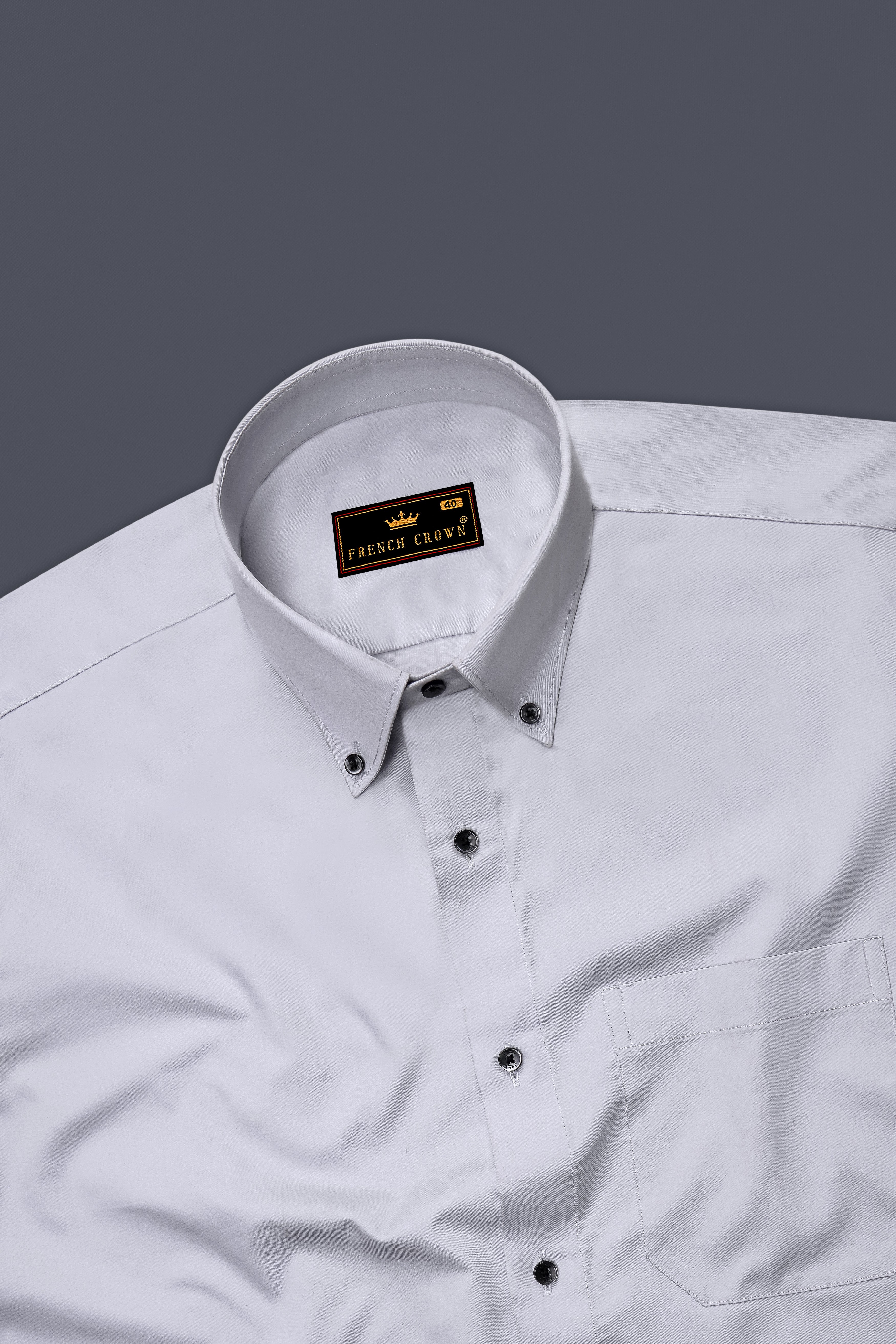 Periglacial Gray Super Soft Premium Cotton Solid Shirt