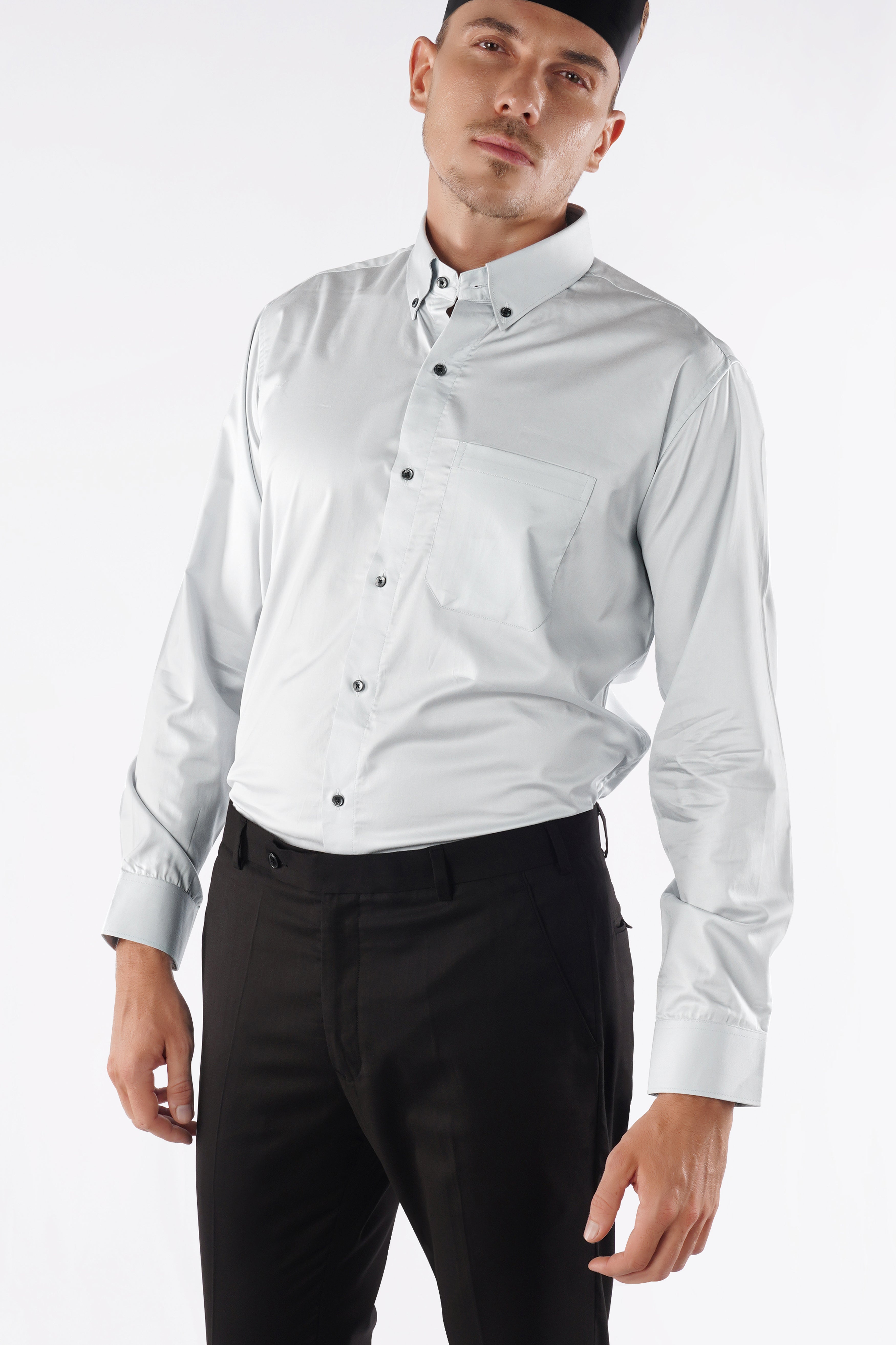 Periglacial Gray Super Soft Premium Cotton Solid Shirt