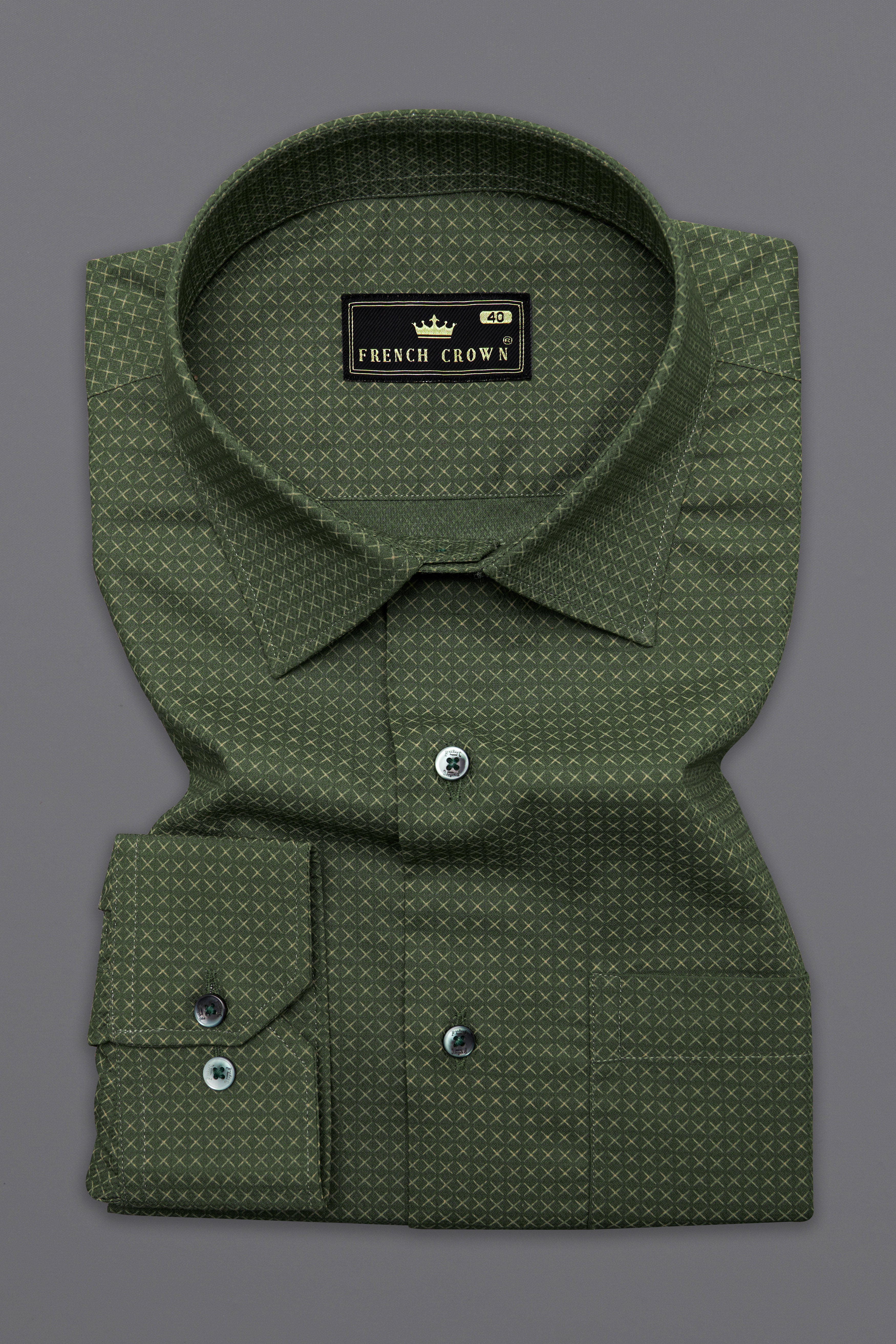 Myrtle Green Dobby Textured Premium Giza Cotton Shirt 10140-GR-38, 10140-GR-H-38, 10140-GR-39, 10140-GR-H-39, 10140-GR-40, 10140-GR-H-40, 10140-GR-42, 10140-GR-H-42, 10140-GR-44, 10140-GR-H-44, 10140-GR-46, 10140-GR-H-46, 10140-GR-48, 10140-GR-H-48, 10140-GR-50, 10140-GR-H-50, 10140-GR-52, 10140-GR-H-52