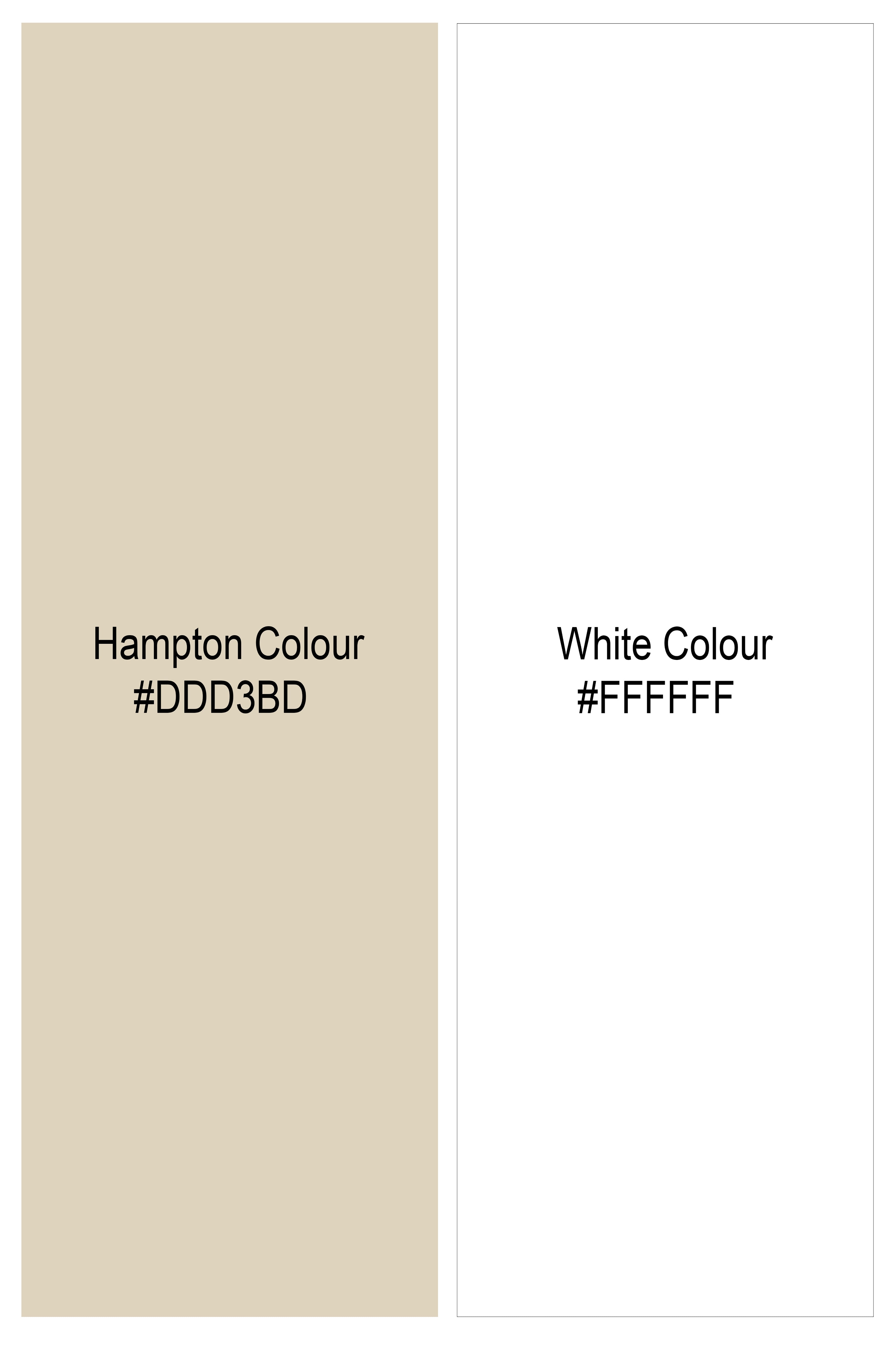 Hampton Brown with White Cuffs and Collar Super Soft Premium Cotton Shirt