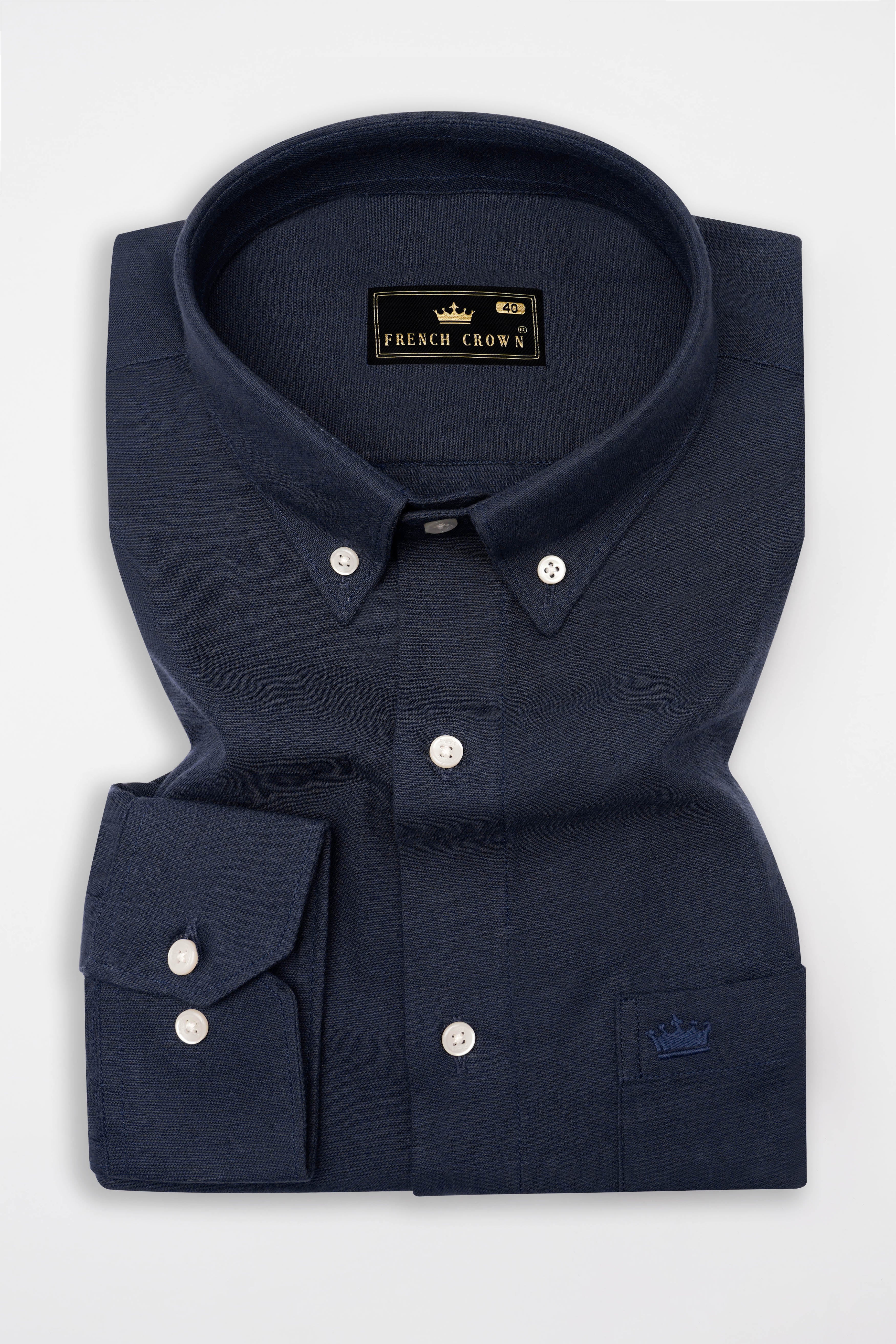 Ebony Blue Clay Blue Royal Oxford Shirt