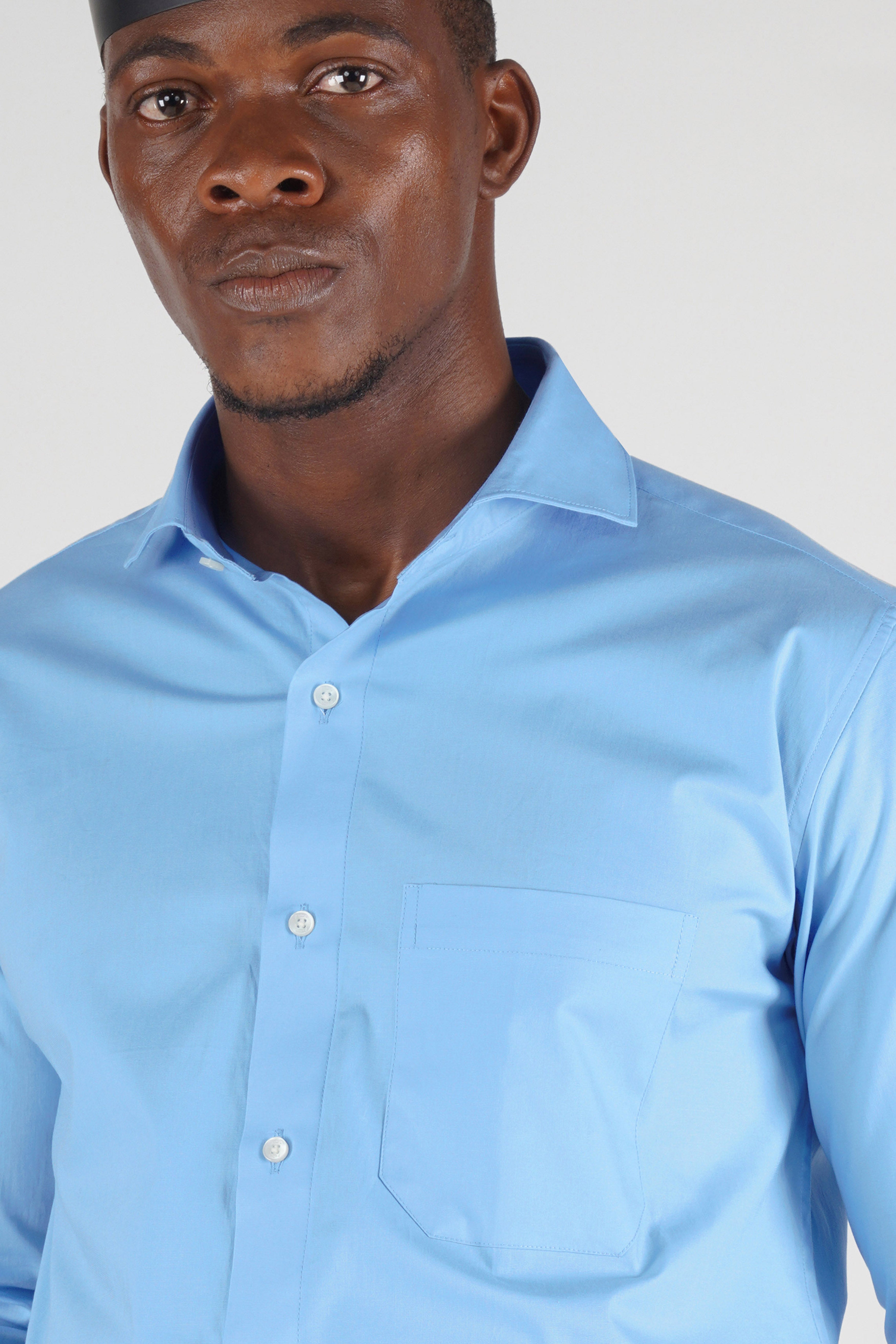 Jordy Sky Blue Premium Cotton Shirt