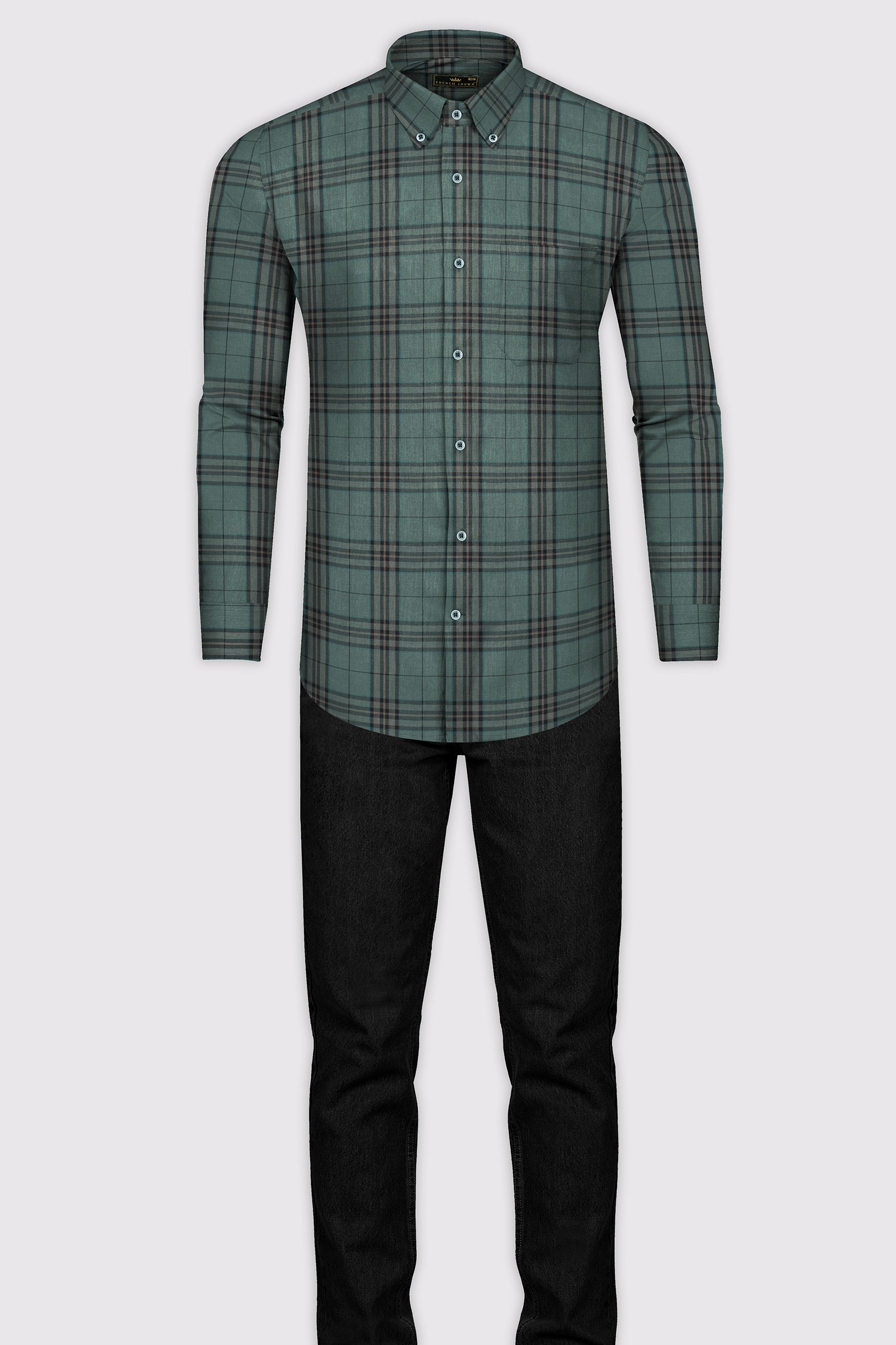 Nandor Green with Multicolor Plaid Textured Twill Premium Cotton Shirt 10266-BD-GR-38, 10266-BD-GR-H-38, 10266-BD-GR-39, 10266-BD-GR-H-39, 10266-BD-GR-40, 10266-BD-GR-H-40, 10266-BD-GR-42, 10266-BD-GR-H-42, 10266-BD-GR-44, 10266-BD-GR-H-44, 10266-BD-GR-46, 10266-BD-GR-H-46, 10266-BD-GR-48, 10266-BD-GR-H-48, 10266-BD-GR-50, 10266-BD-GR-H-50, 10266-BD-GR-52, 10266-BD-GR-H-52