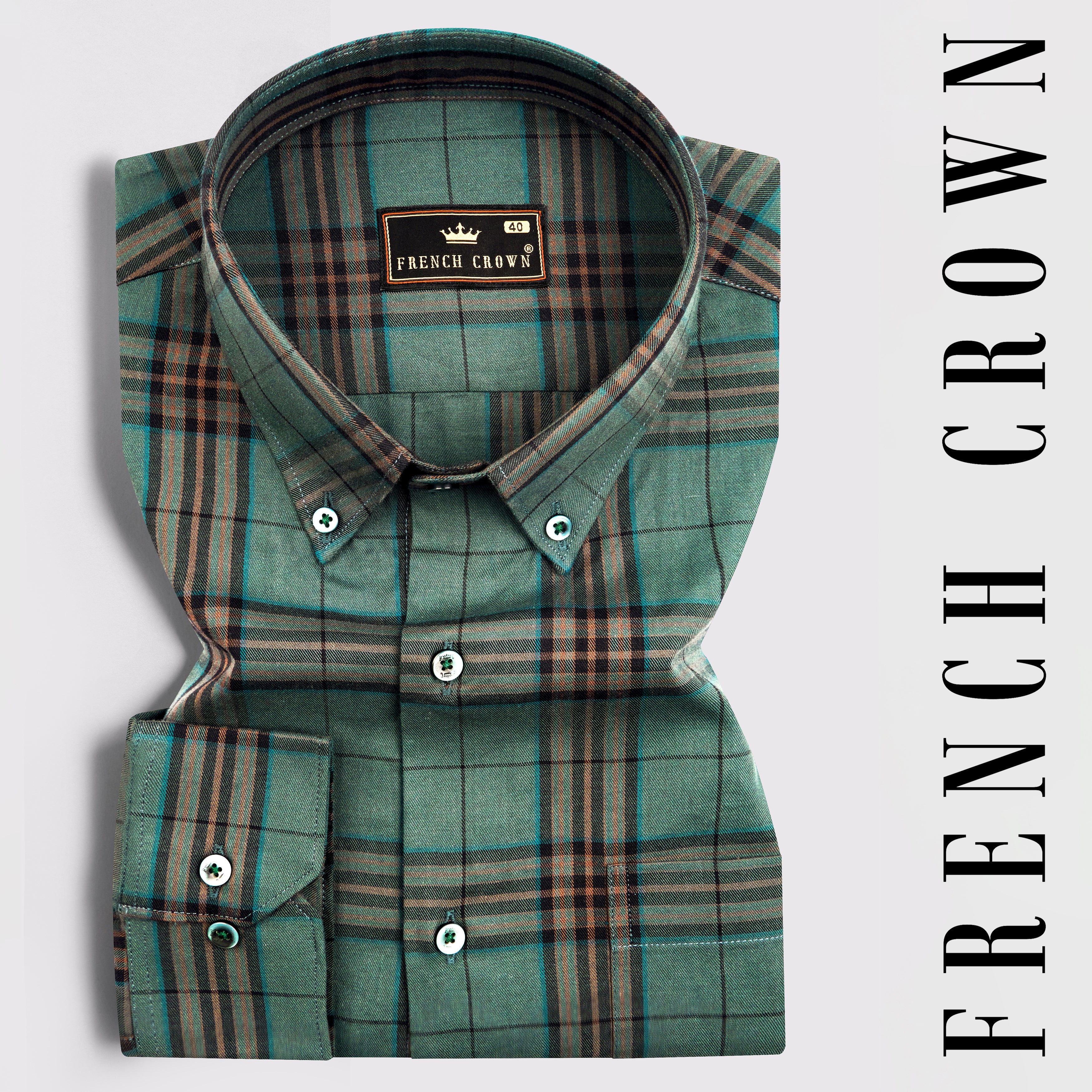 Nandor Green with Multicolor Plaid Textured Twill Premium Cotton Shirt 10266-BD-GR-38, 10266-BD-GR-H-38, 10266-BD-GR-39, 10266-BD-GR-H-39, 10266-BD-GR-40, 10266-BD-GR-H-40, 10266-BD-GR-42, 10266-BD-GR-H-42, 10266-BD-GR-44, 10266-BD-GR-H-44, 10266-BD-GR-46, 10266-BD-GR-H-46, 10266-BD-GR-48, 10266-BD-GR-H-48, 10266-BD-GR-50, 10266-BD-GR-H-50, 10266-BD-GR-52, 10266-BD-GR-H-52