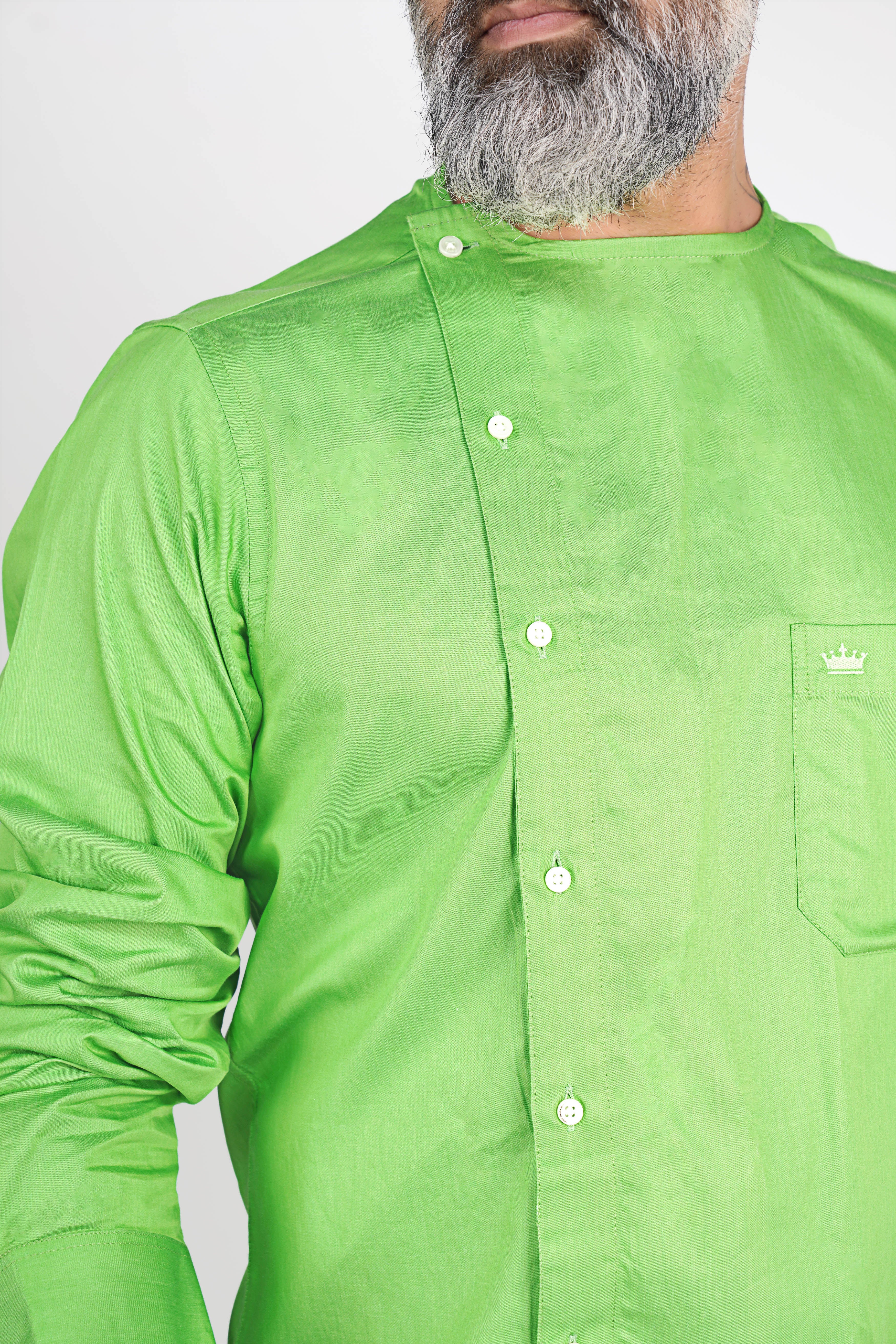 Conifer Green Super Soft Premium Cotton Designer Shirt
