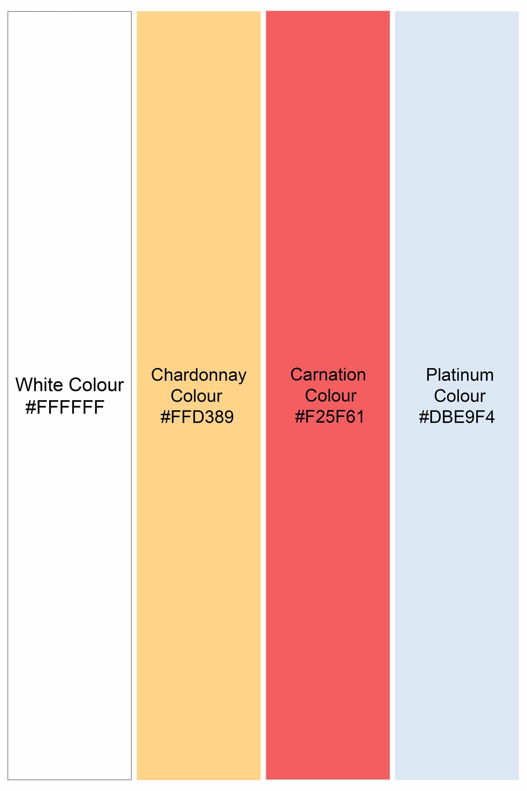 Bright White Multicolour Striped Premium Cotton Kurta Shirt