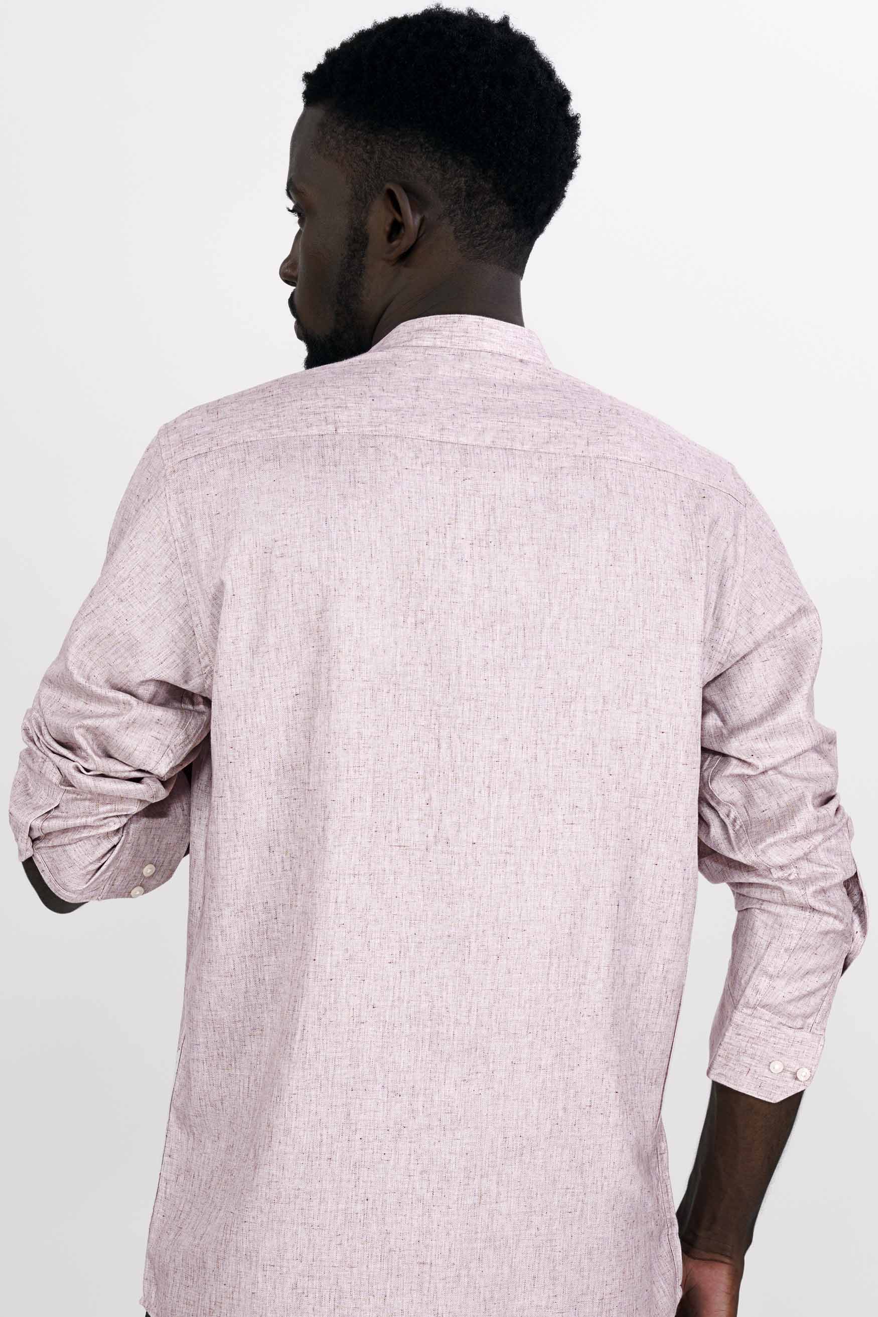 Soft Amber Peach Chambray Shirt