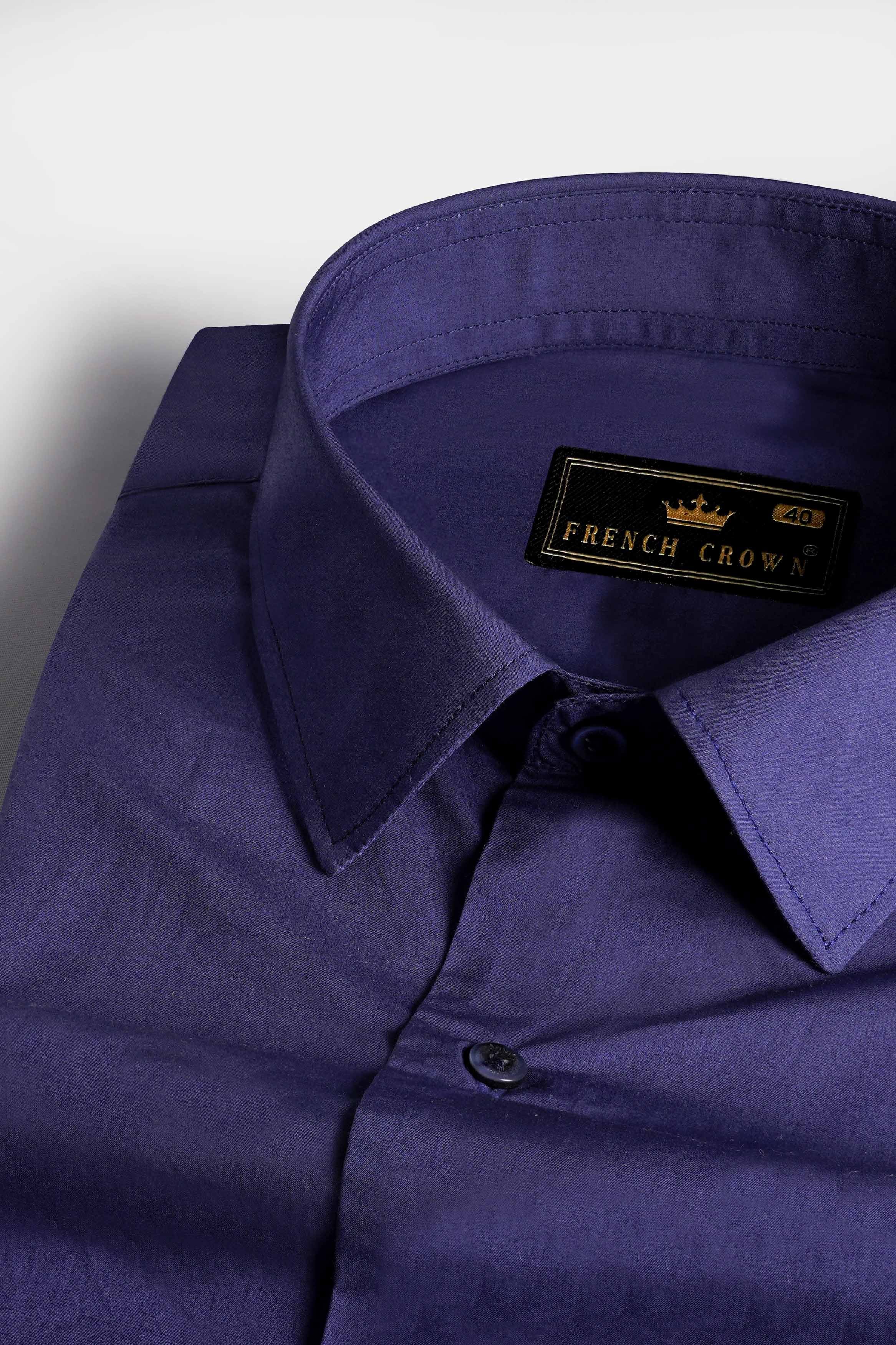 Martinique Purple Premium Cotton Shirt