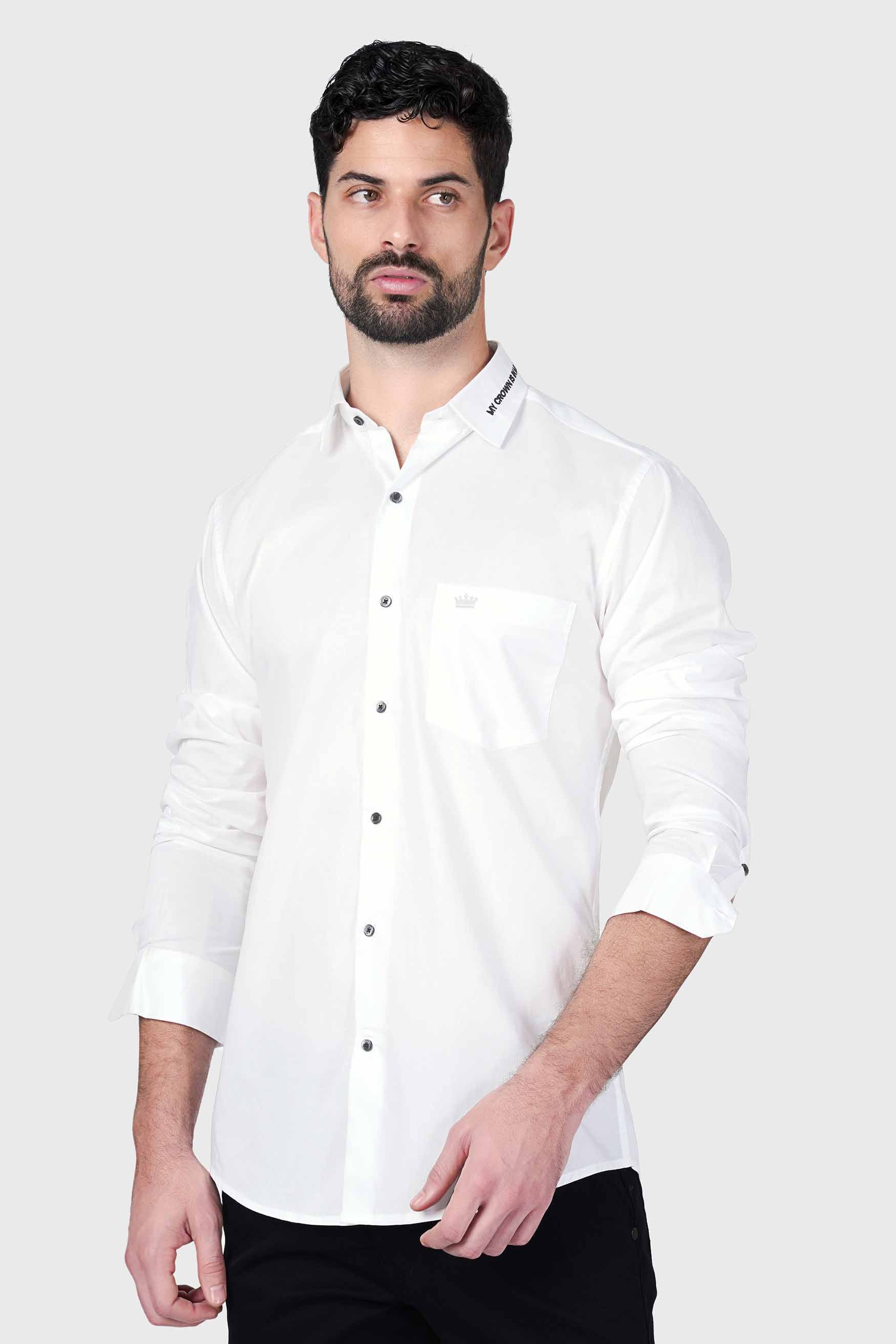 Bright White Quote Embroidered Subtle Sheen Super Soft Premium Cotton Designer Shirt 1062-BLK-E334-38, 1062-BLK-E334-H-38, 1062-BLK-E334-39, 1062-BLK-E334-H-39, 1062-BLK-E334-40, 1062-BLK-E334-H-40, 1062-BLK-E334-42, 1062-BLK-E334-H-42, 1062-BLK-E334-44, 1062-BLK-E334-H-44, 1062-BLK-E334-46, 1062-BLK-E334-H-46, 1062-BLK-E334-48, 1062-BLK-E334-H-48, 1062-BLK-E334-50, 1062-BLK-E334-H-50, 1062-BLK-E334-52, 1062-BLK-E334-H-52