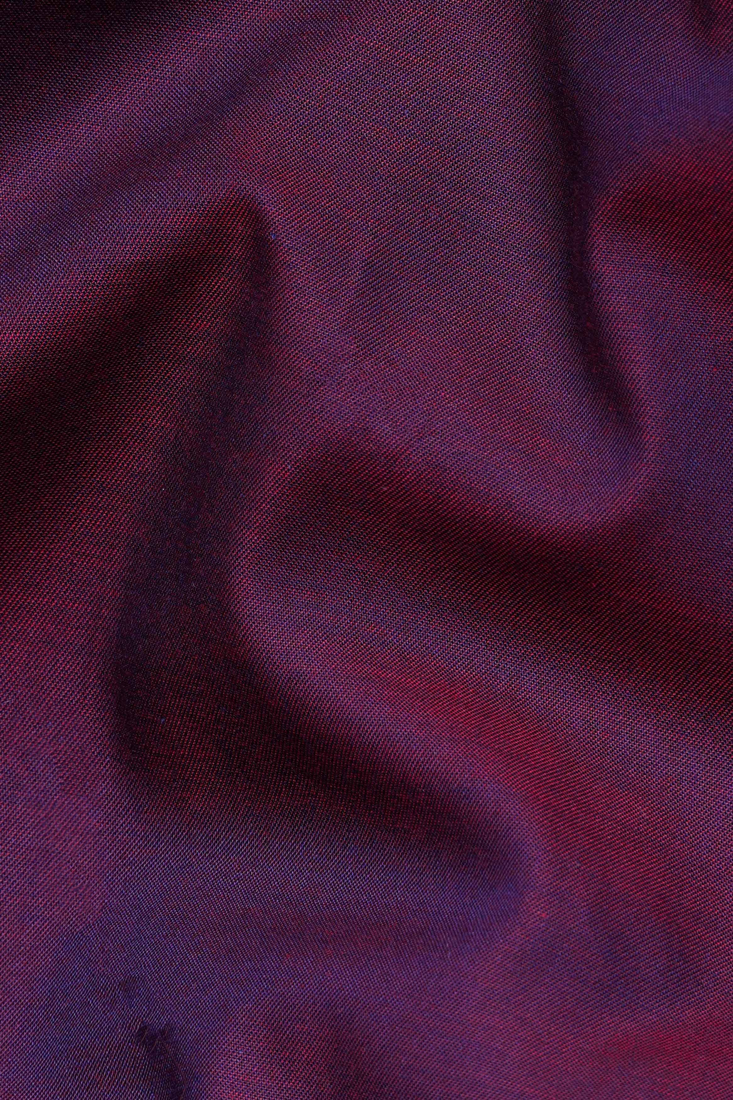 Eminence Maroon Two Tone Chambray Shirt