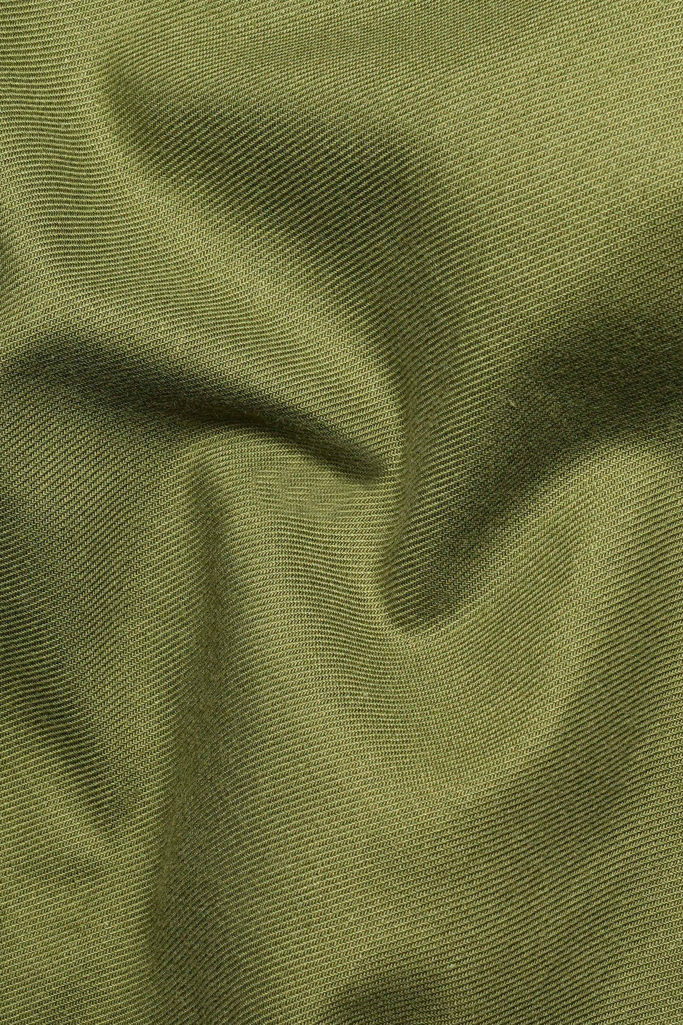 Woodland Green Flannel Designer Shirt
