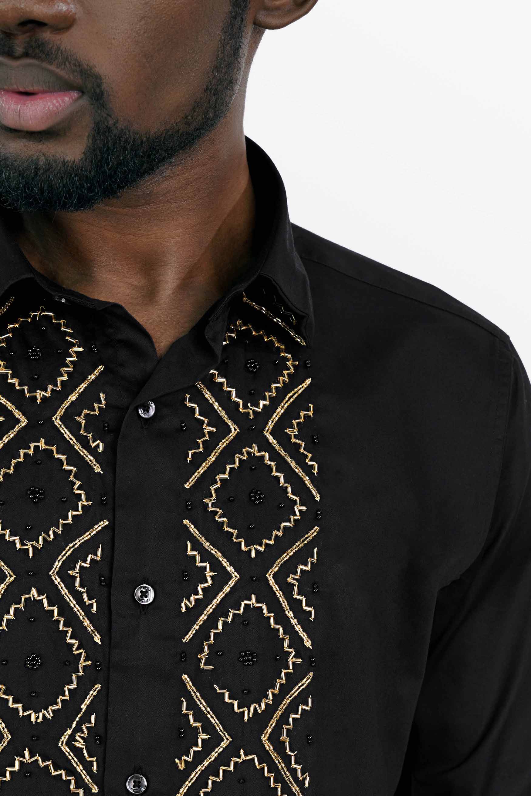 Jade Black Hand Stitched Embroidered Super Soft Premium Cotton Designer Shirt 10694-BLK-E167-38, 10694-BLK-E167-H-38, 10694-BLK-E167-39, 10694-BLK-E167-H-39, 10694-BLK-E167-40, 10694-BLK-E167-H-40, 10694-BLK-E167-42, 10694-BLK-E167-H-42, 10694-BLK-E167-44, 10694-BLK-E167-H-44, 10694-BLK-E167-46, 10694-BLK-E167-H-46, 10694-BLK-E167-48, 10694-BLK-E167-H-48, 10694-BLK-E167-50, 10694-BLK-E167-H-50, 10694-BLK-E167-52, 10694-BLK-E167-H-52
