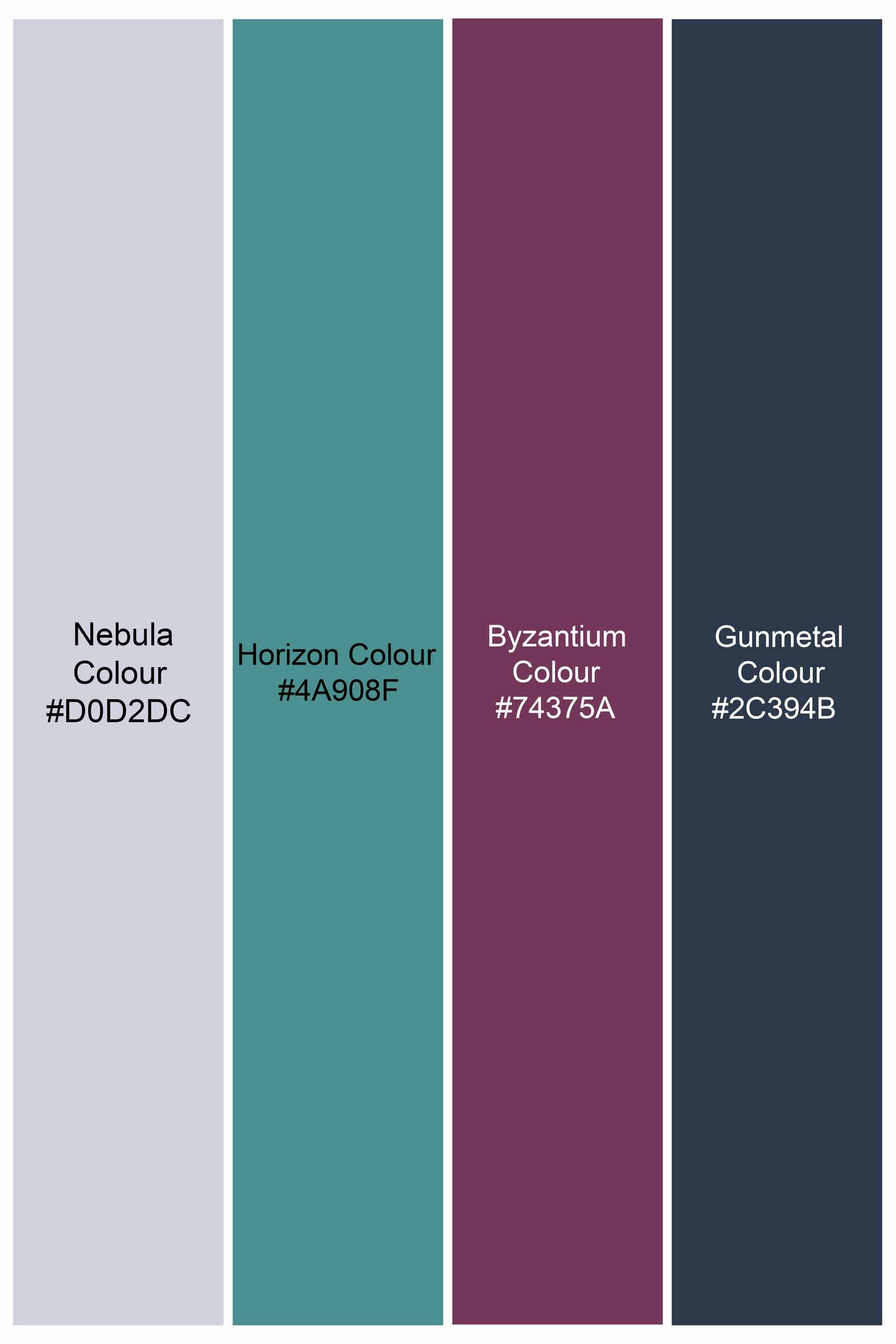 Nebula Gray with Horizon Green Multicolour Plaid Royal Oxford Shirt