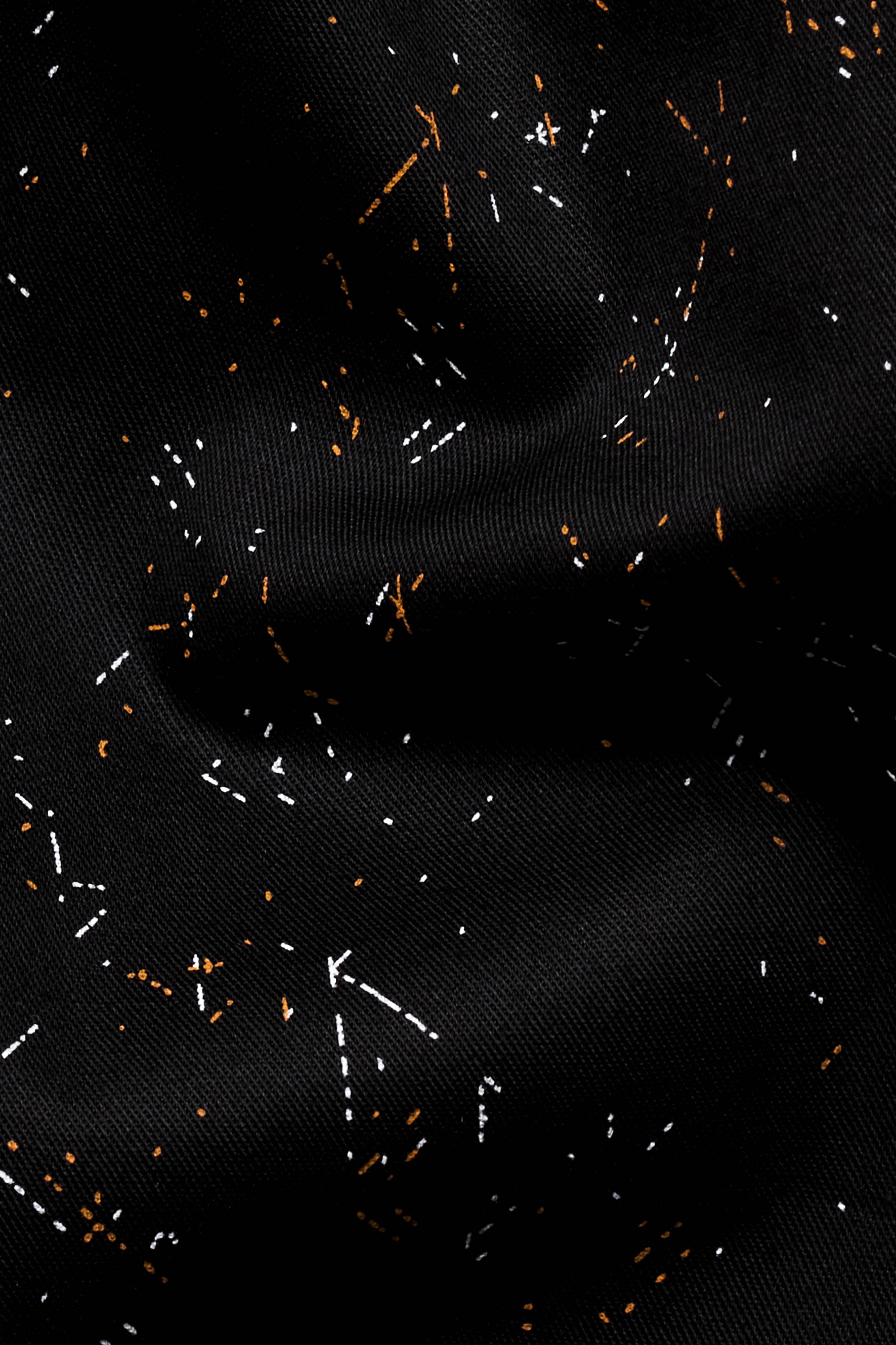 Jade Black Printed Twill Premium Cotton Shirt
