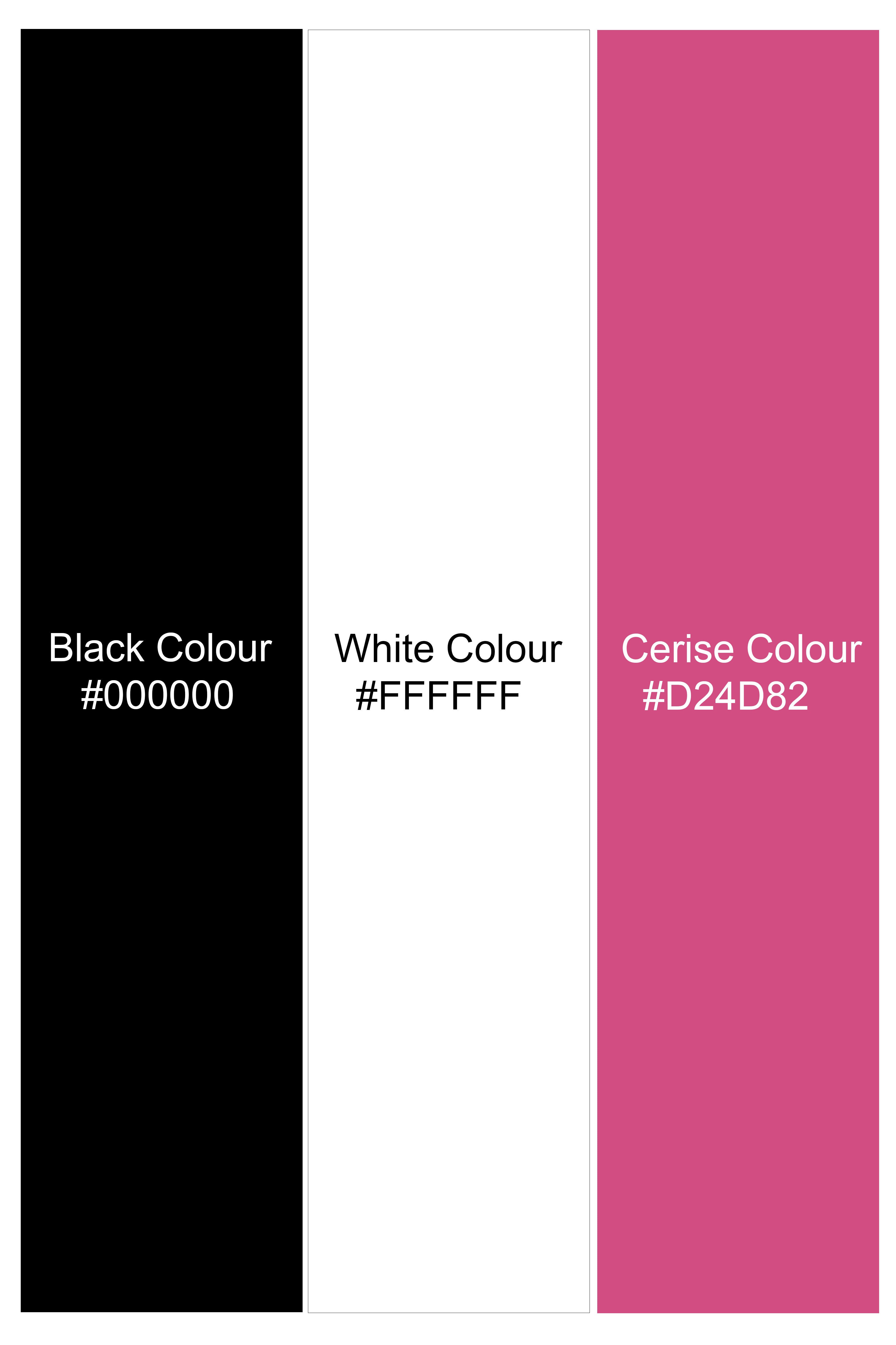 Bright White with Running Deer Printed Cotton Silk with Twill Blended Kurta Shirt