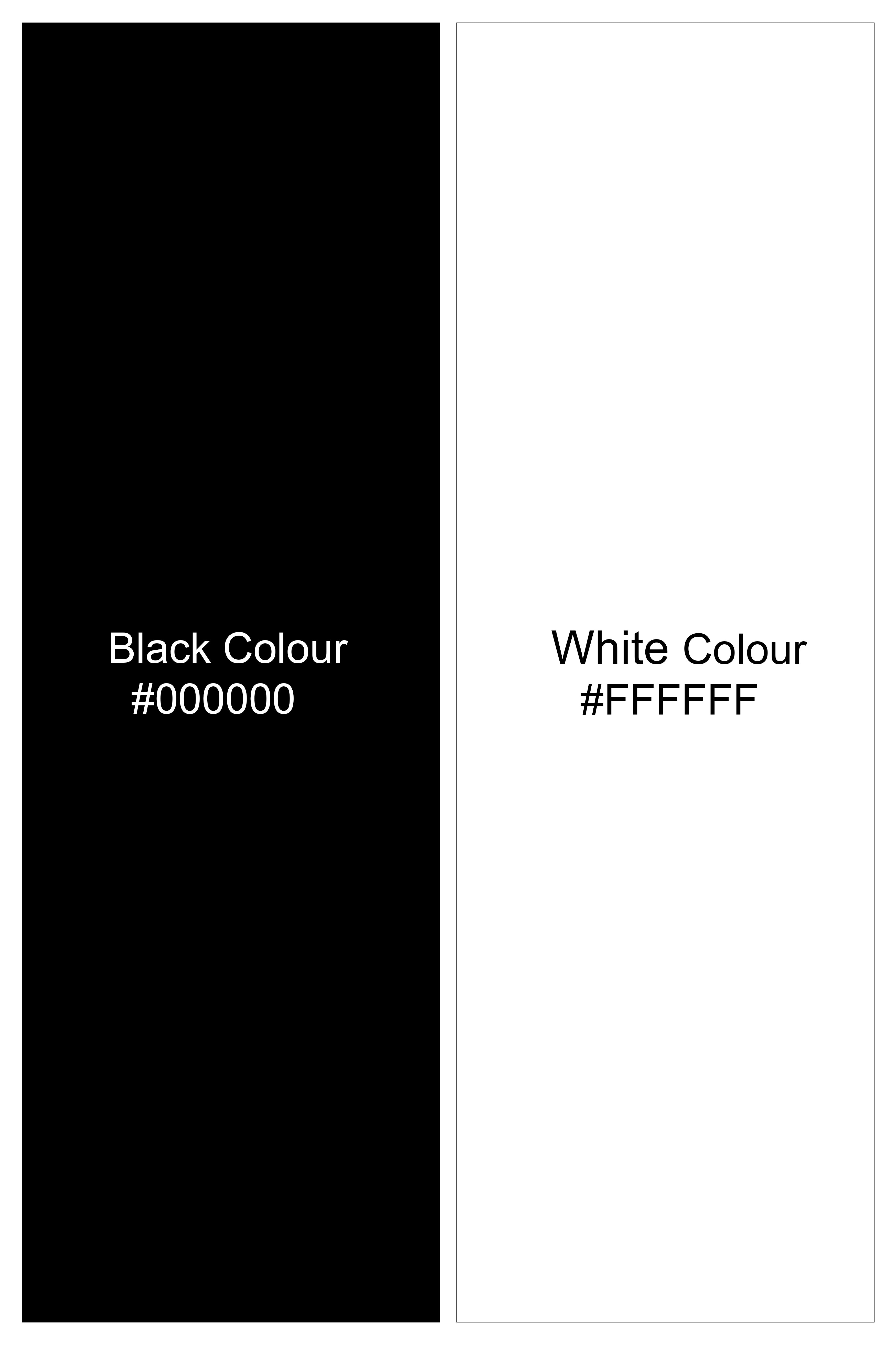 Jade Black and White Premium Giza Cotton Shirt