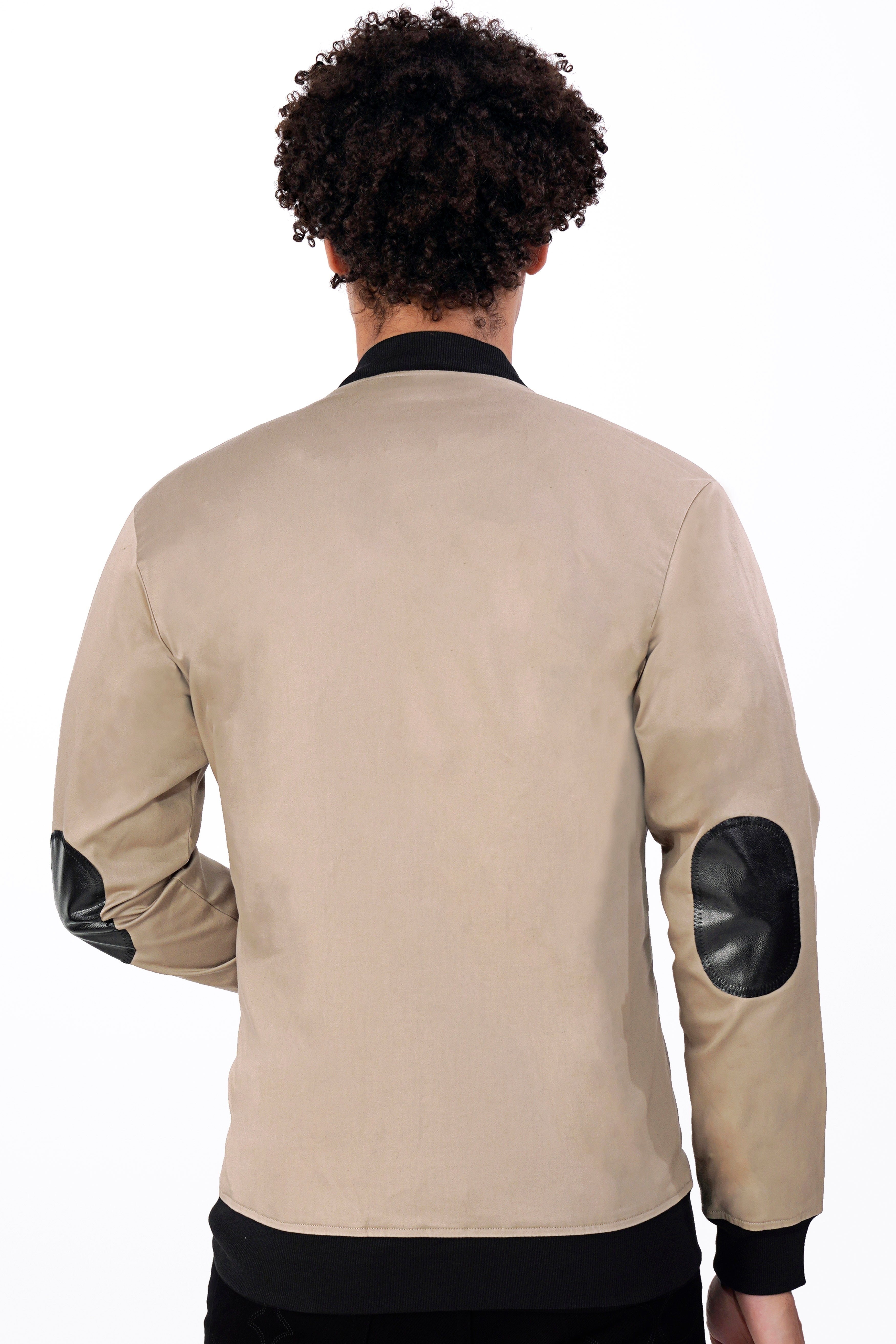 Thatch Brown Premium Cotton Bomber Jacket