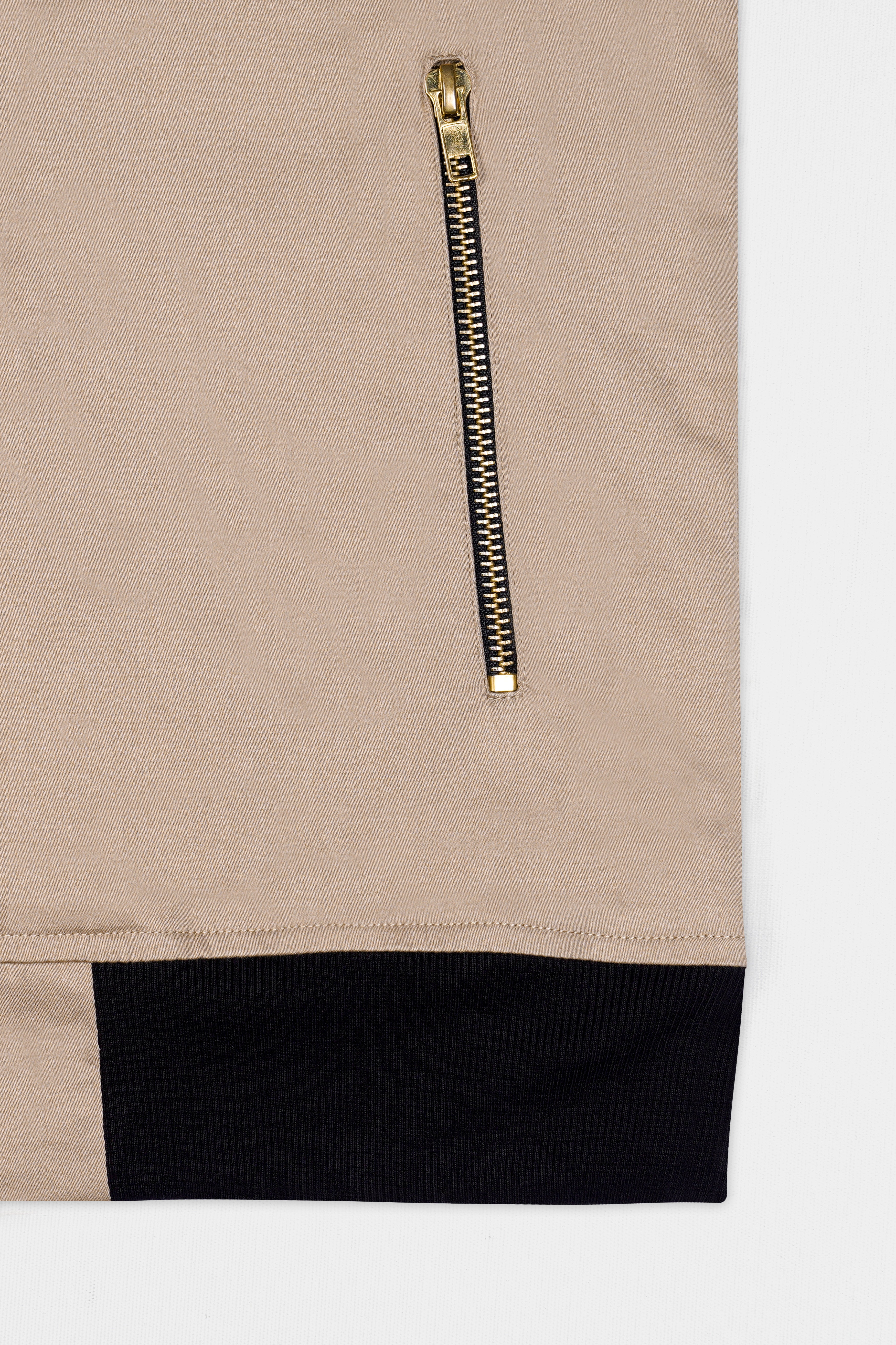 Thatch Brown Premium Cotton Bomber Jacket