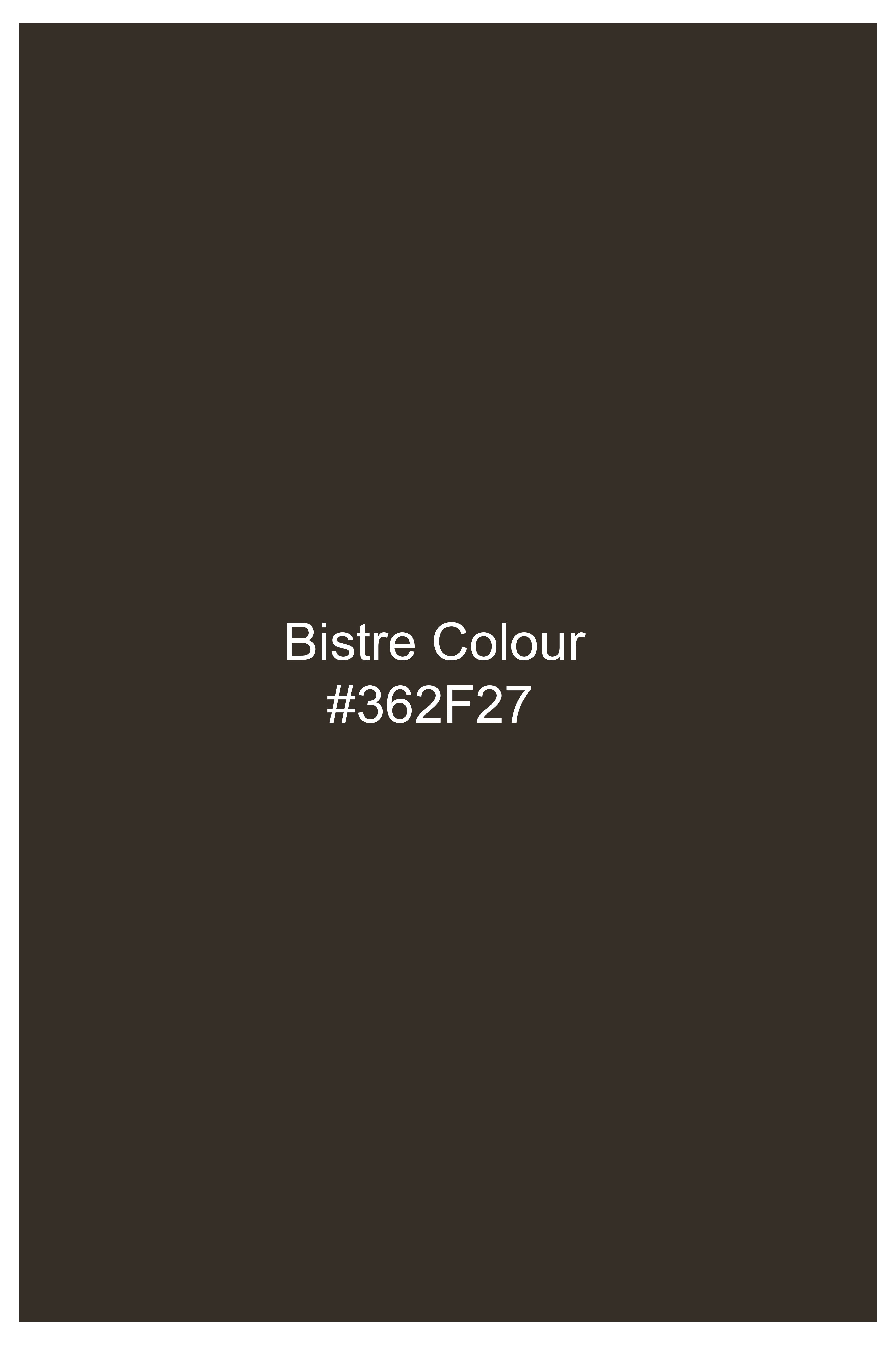 Bistre Brown Premium Cotton Bomber Jacket