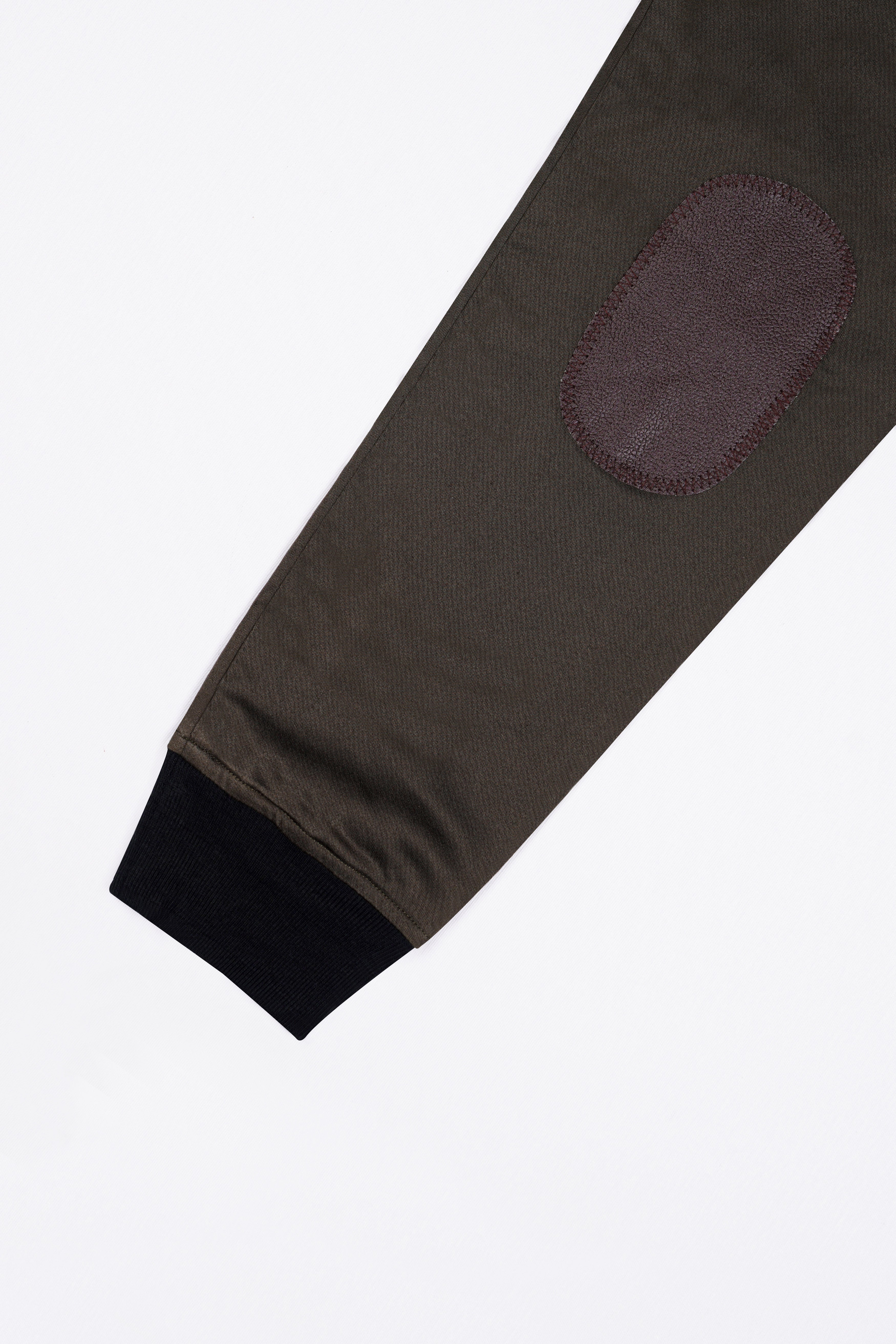 Bistre Brown Premium Cotton Bomber Jacket