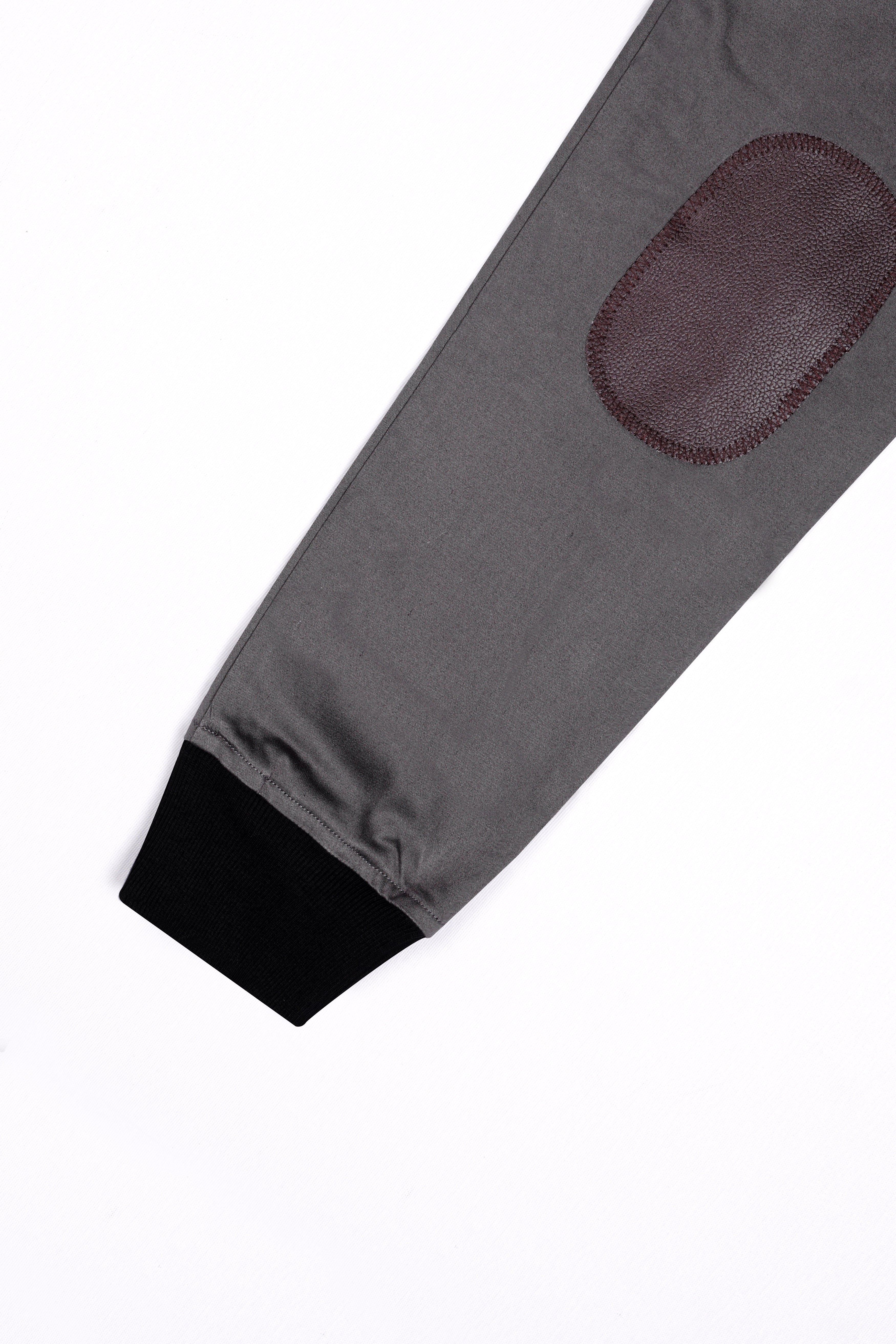Wenge Gray Premium Cotton Bomber Jacket
