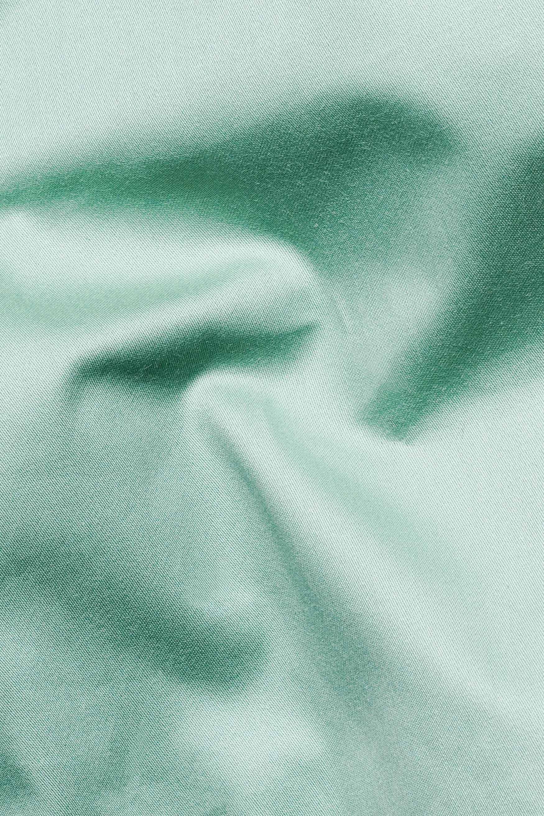 Gulf Stream Green Subtle Sheen Super Soft Premium Cotton Shirt