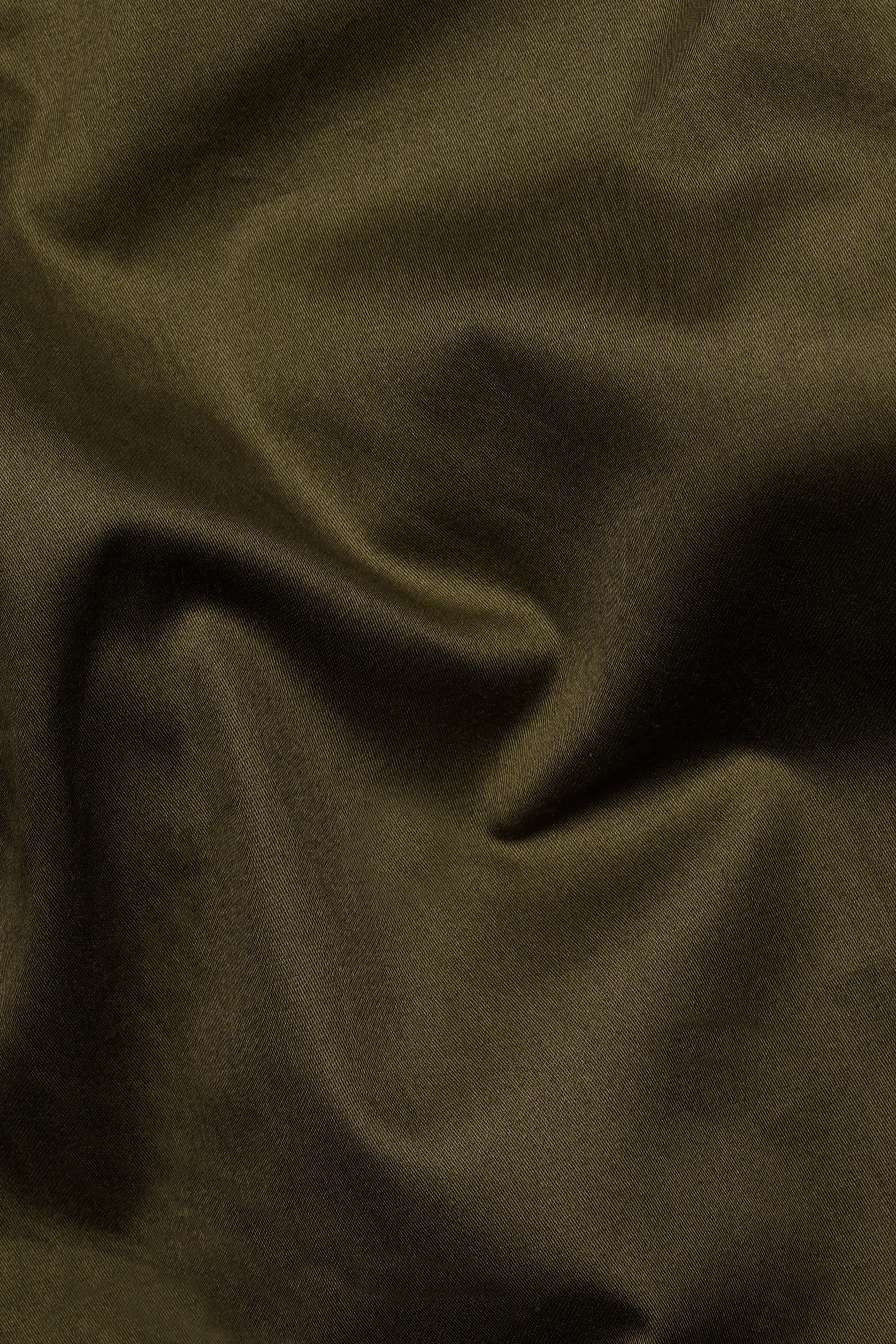 Iroko Brown Subtle Sheen Super Soft Premium Cotton Mandarin Shirt