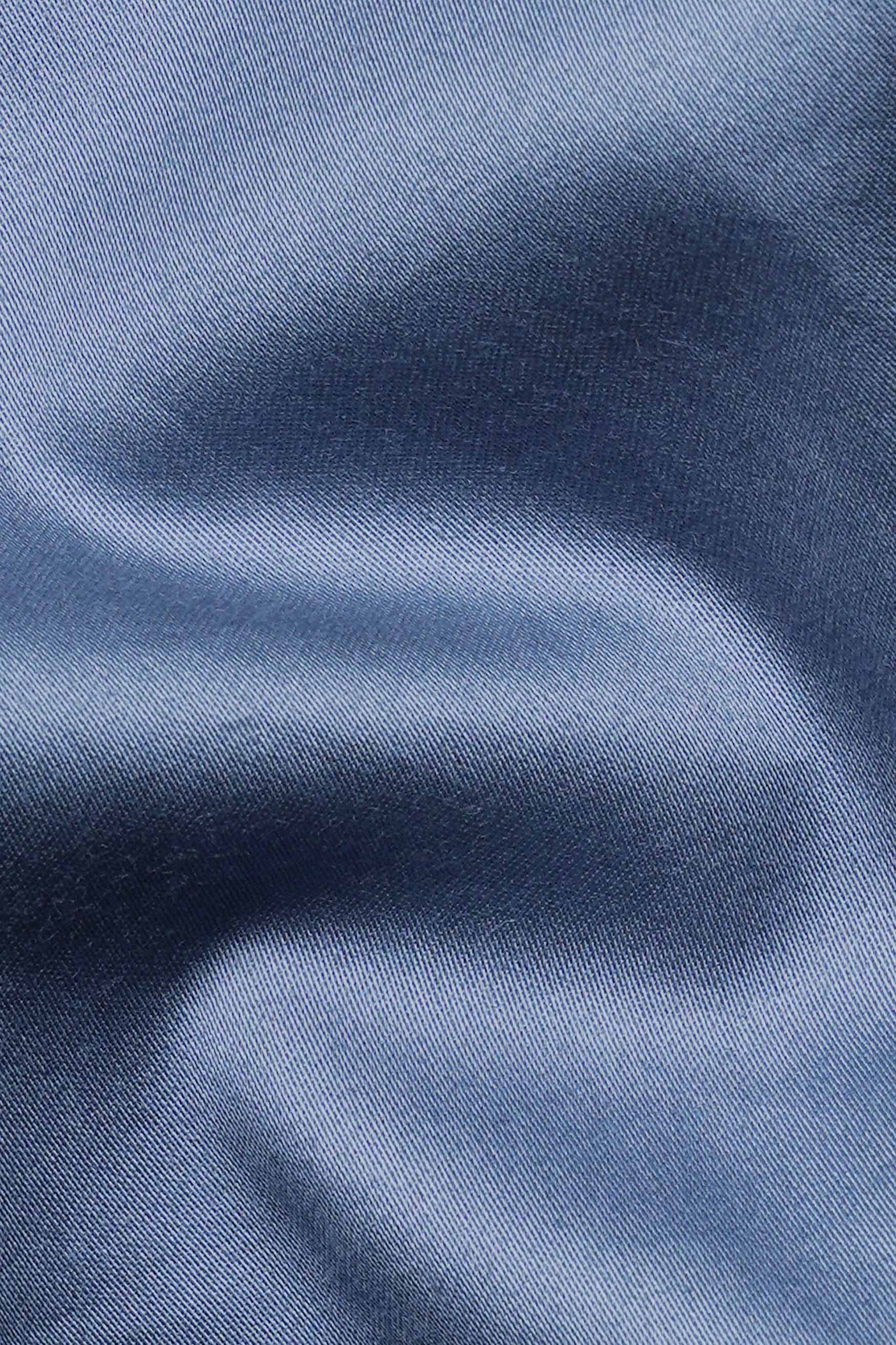Bluish Subtle Sheen Super Soft Premium Cotton Mandarin Shirt