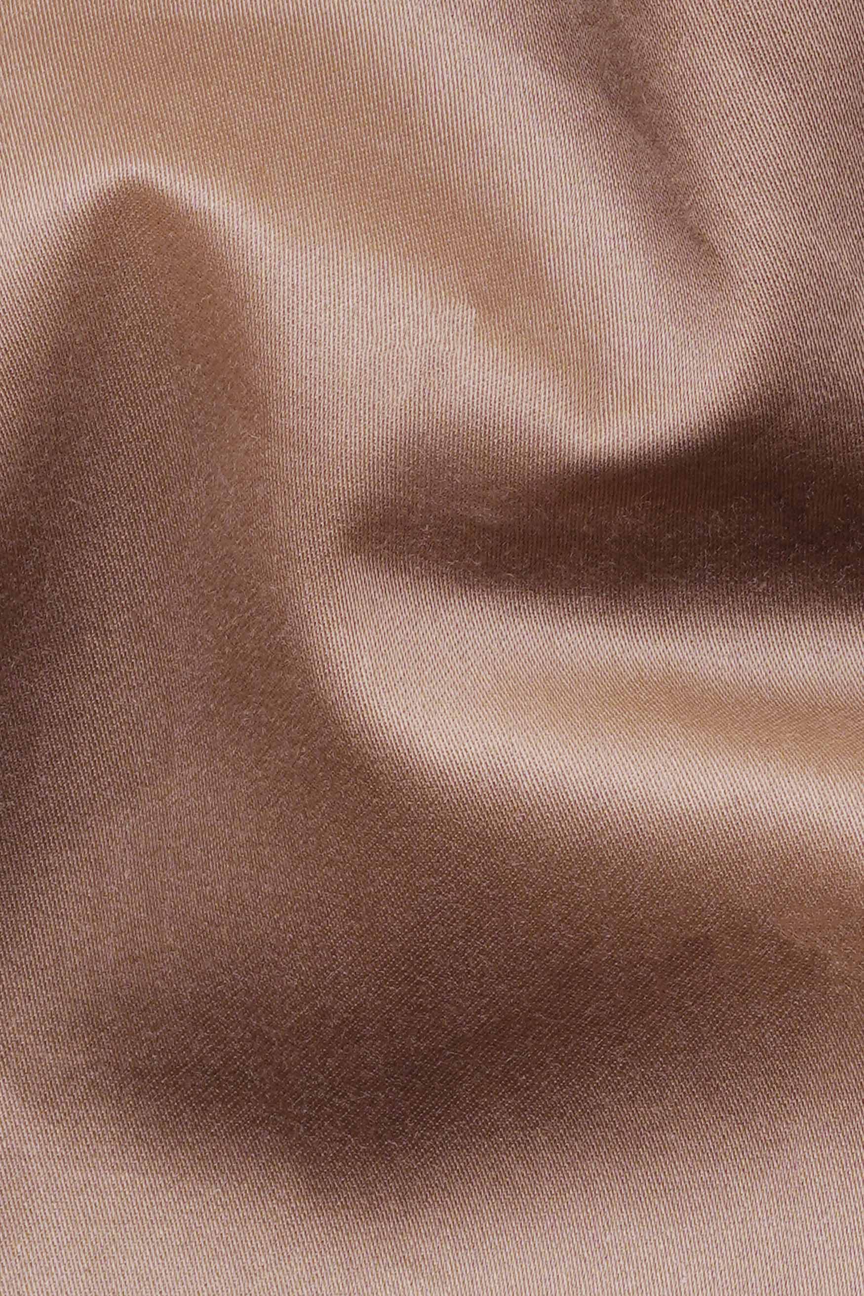 Sandrift Peach Subtle Sheen Super Soft Premium Cotton Mandarin Shirt