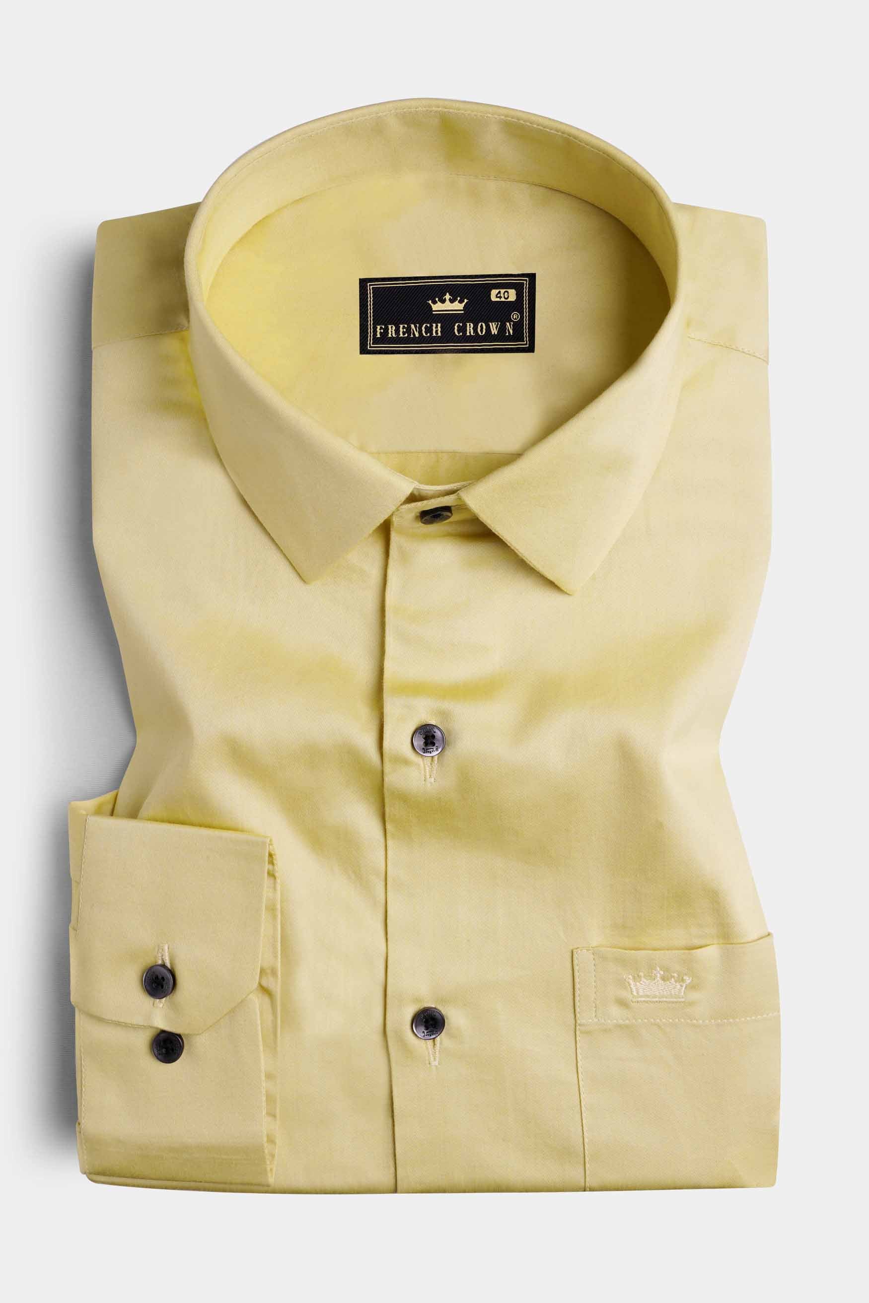Fawn Brown Subtle Sheen Super Soft Premium Cotton Shirt