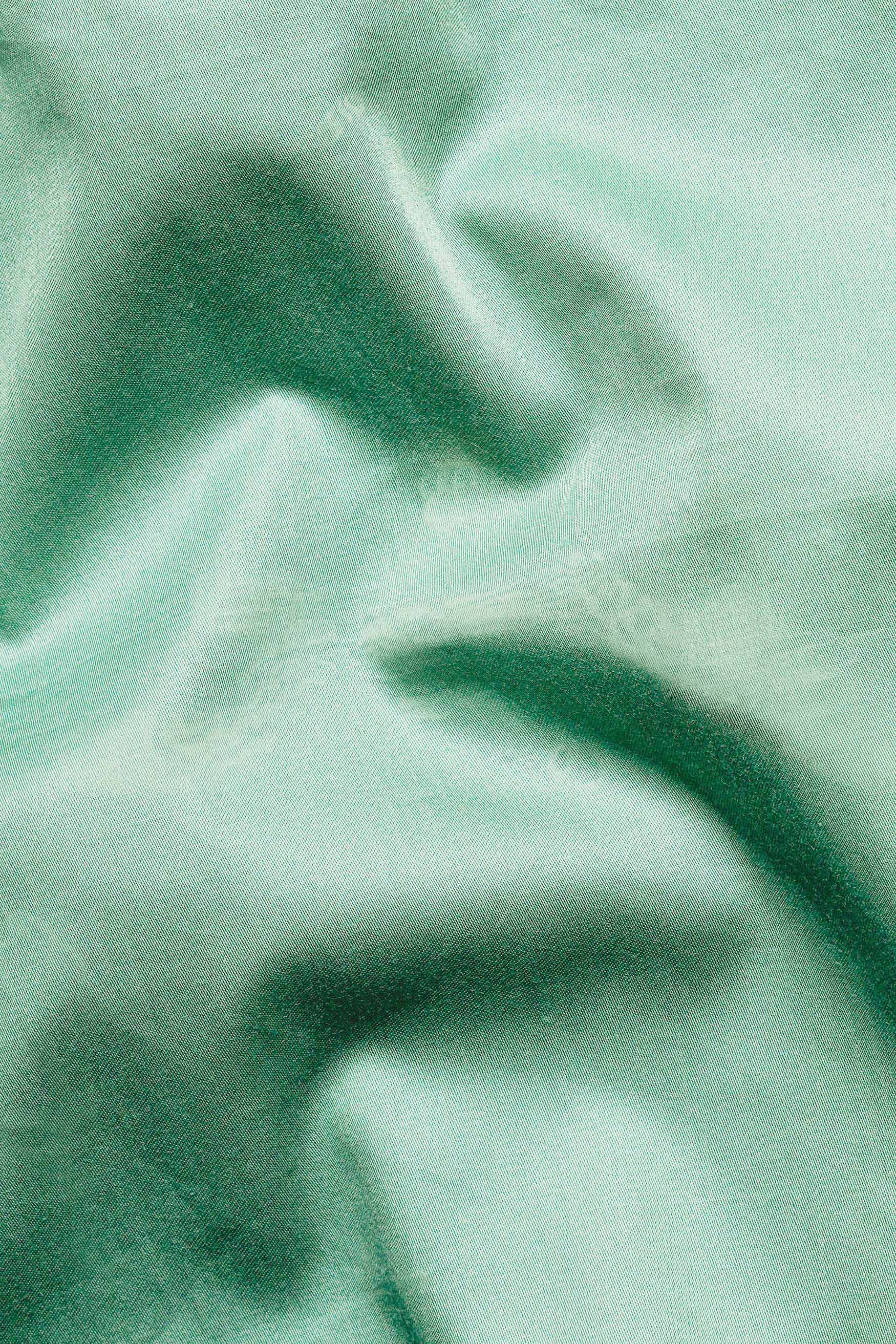 Oxley Green Subtle Sheen Super Soft Premium Cotton Tuxedo Shirt