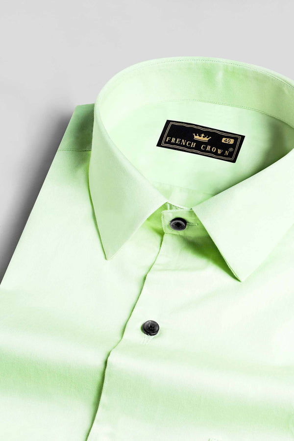 Sage Green Subtle Sheen Super Soft Premium Cotton Shirt