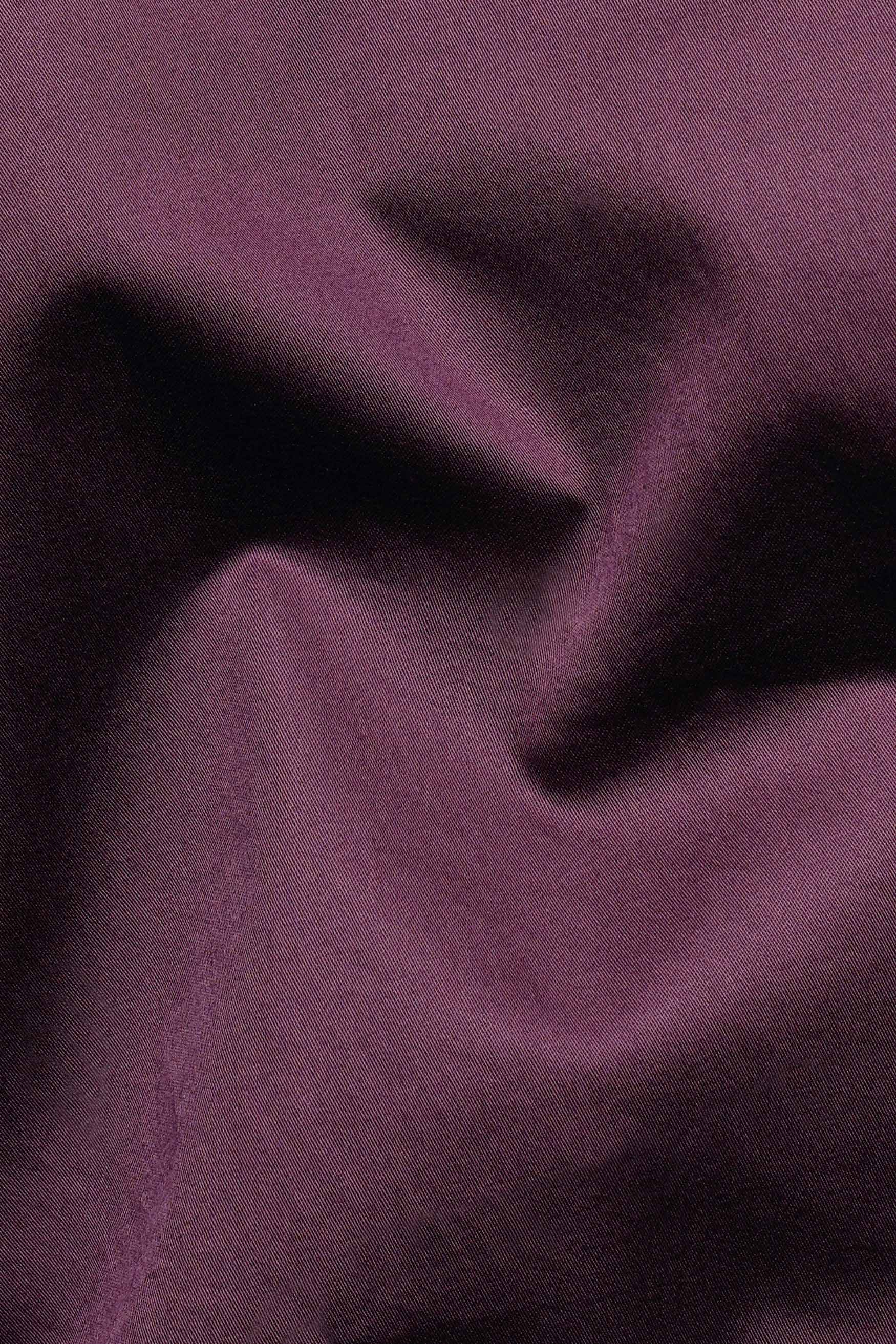 Matterhorn Maroon Subtle Sheen Super Soft Premium Cotton Tuxedo Shirt