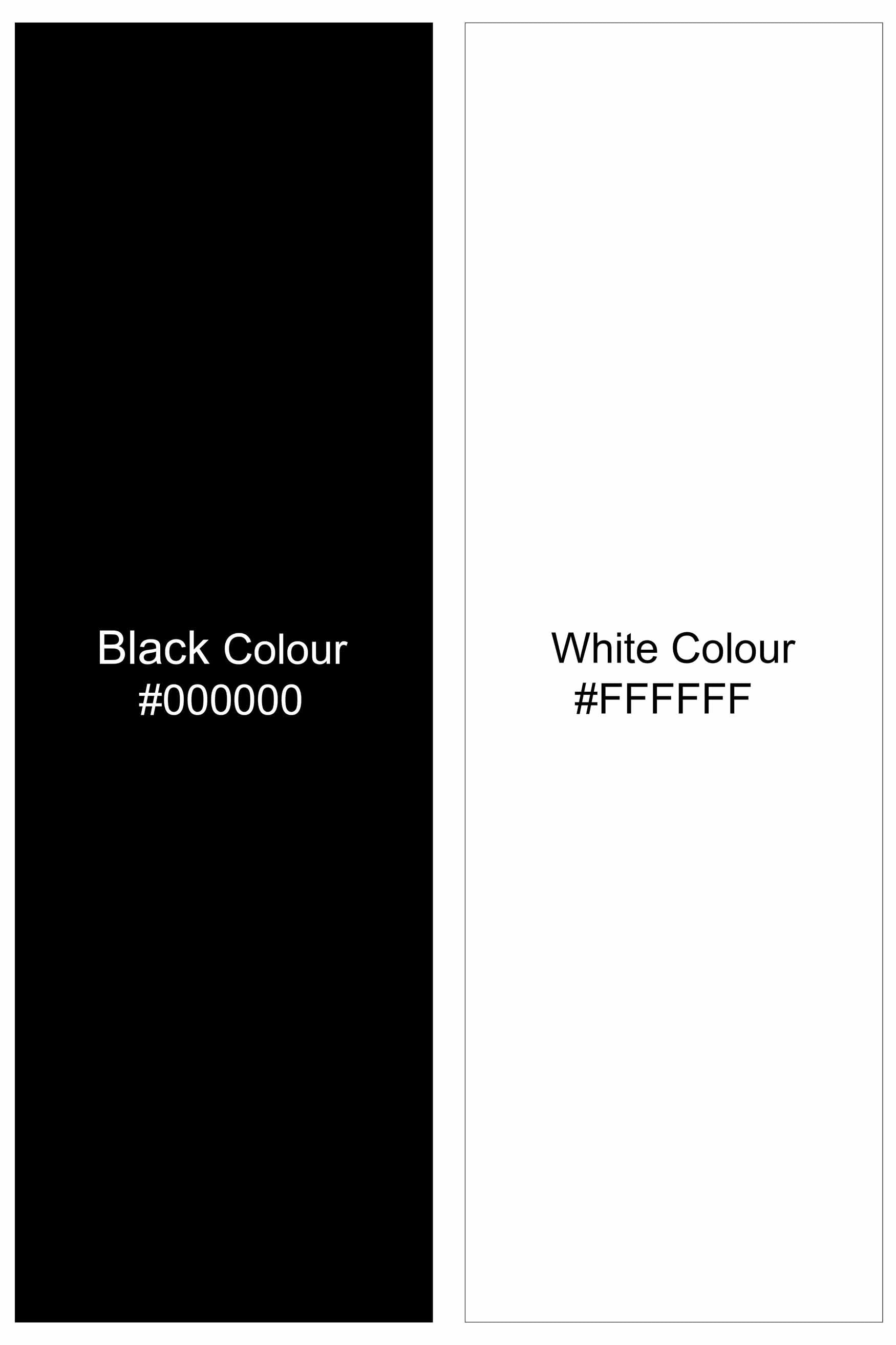 Jade Black and White Polka Dots Premium Cotton Shirt