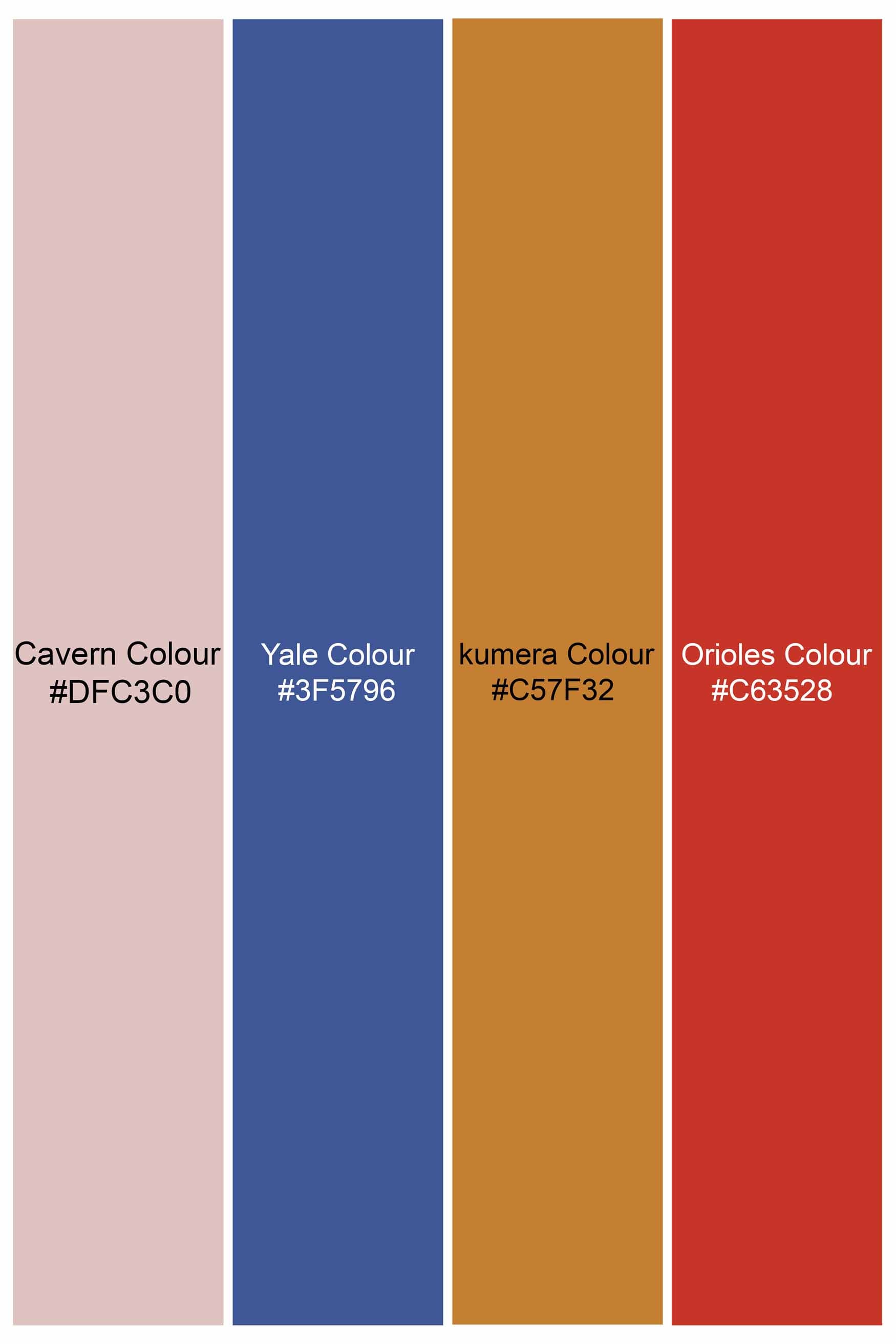 Cavern Cream Floral Printed Twill Premium Cotton Shirt