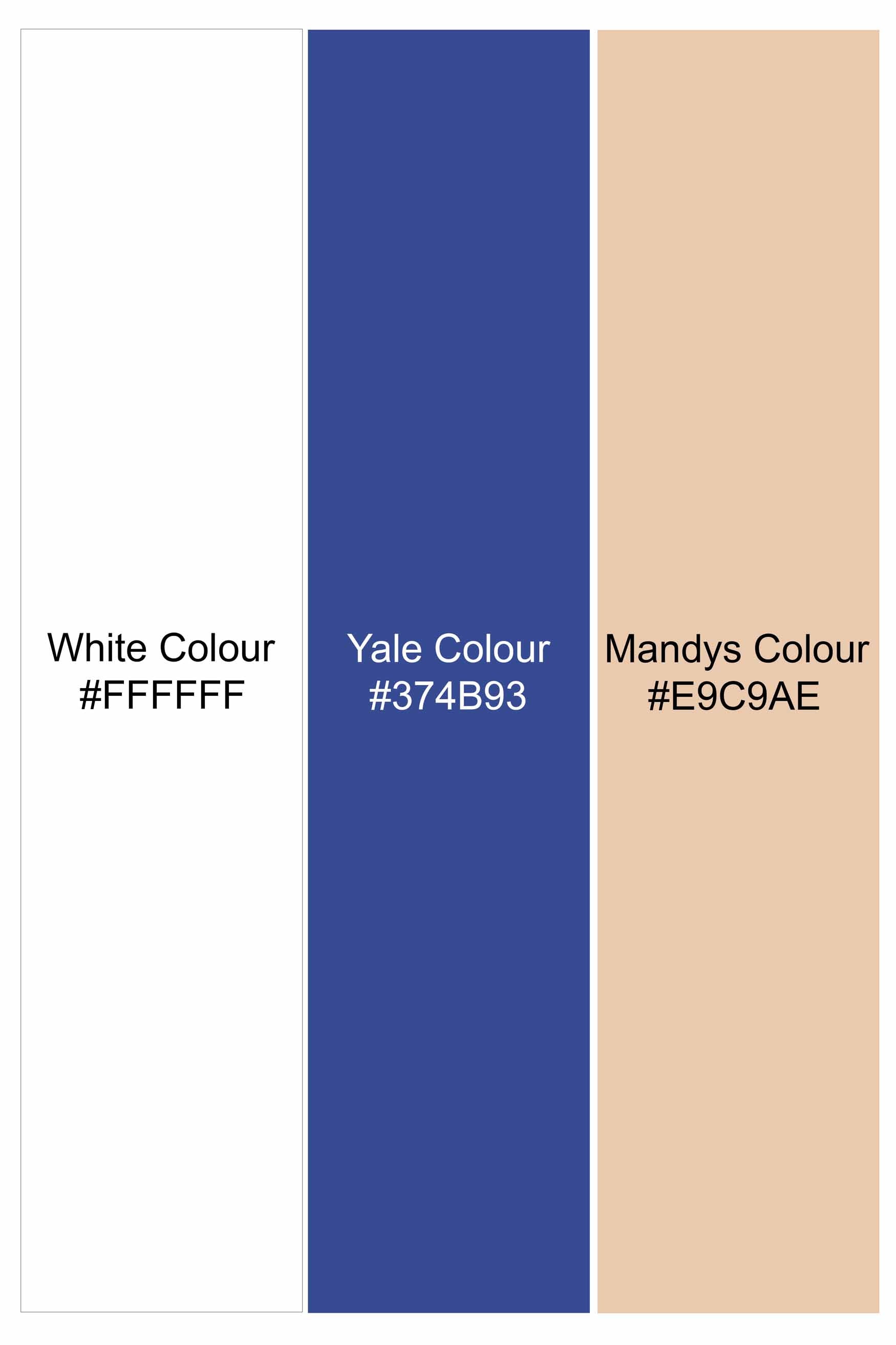 Bright White Checkered Dobby Textured Premium Giza Cotton Shirt